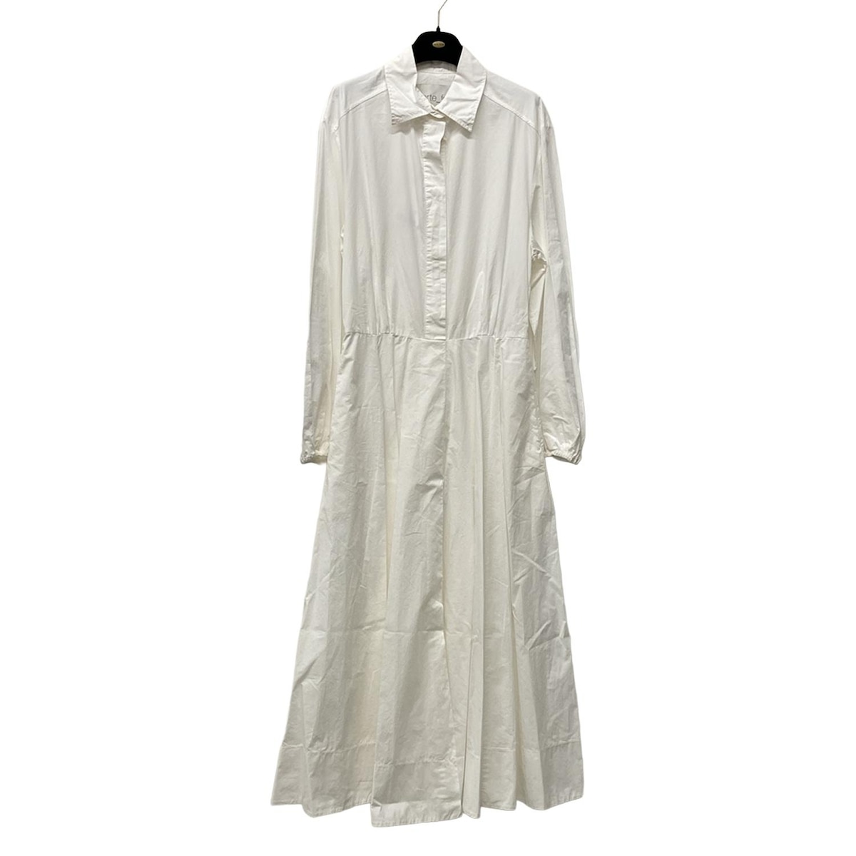 【中古】forte_forte(フォルテフォルテ) ワンピース ロング丈/ギャザー 白