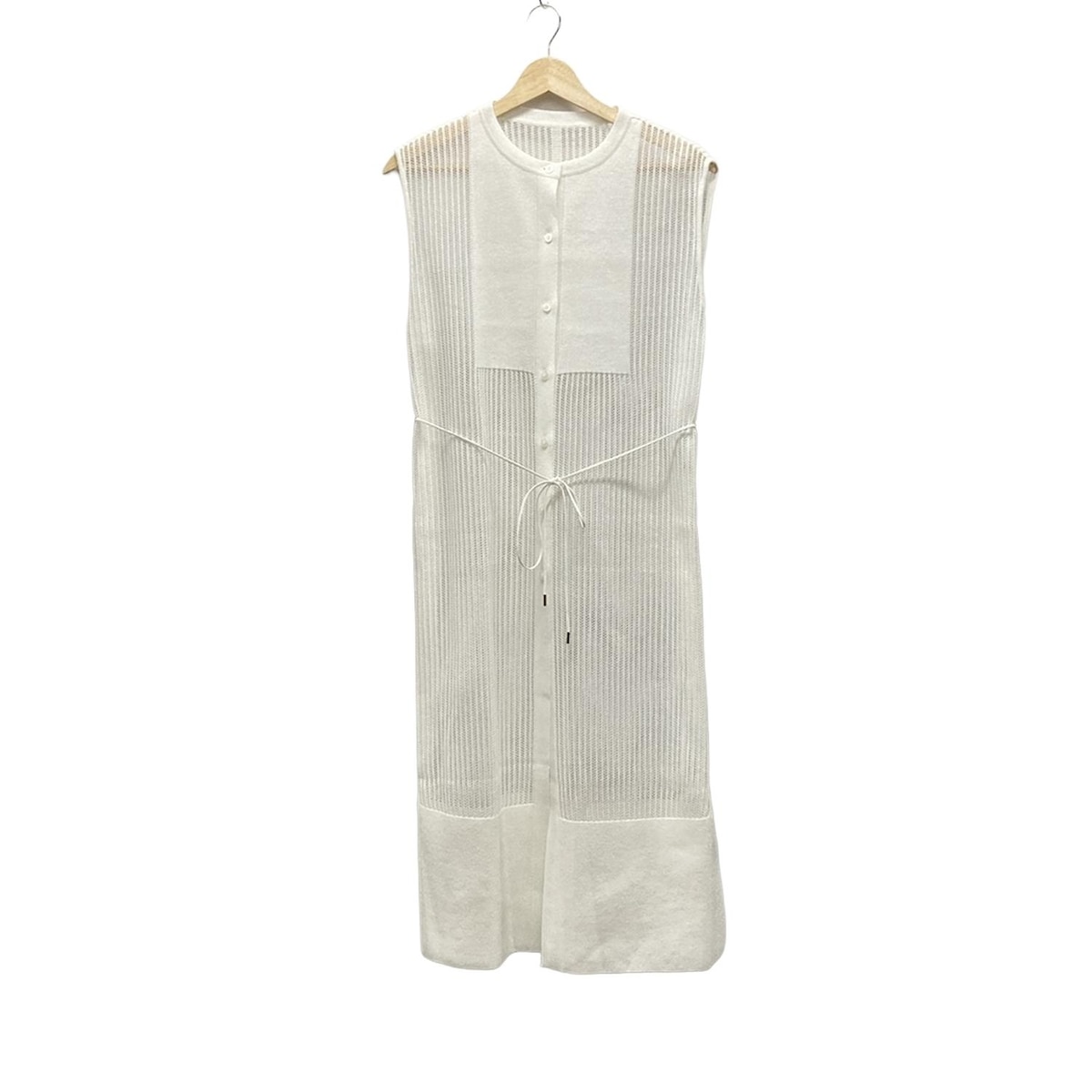 【中古】mila schon(ミラショーン) カーディガン ロング丈 白