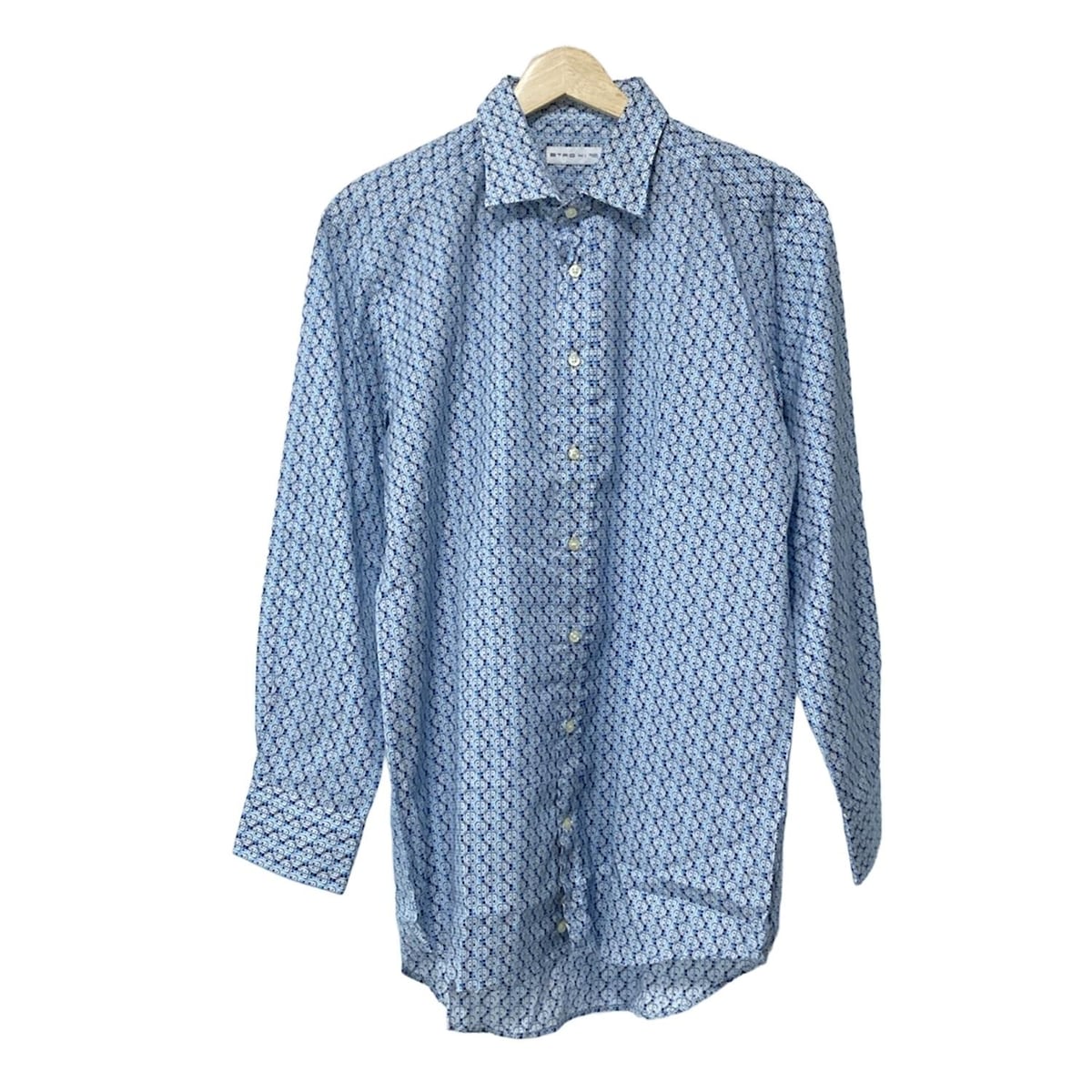 エトロ シャツ(長袖) ETRO(エトロ) / 長袖シャツ/XS/コットン/BLU/ストライプ/201-1K243