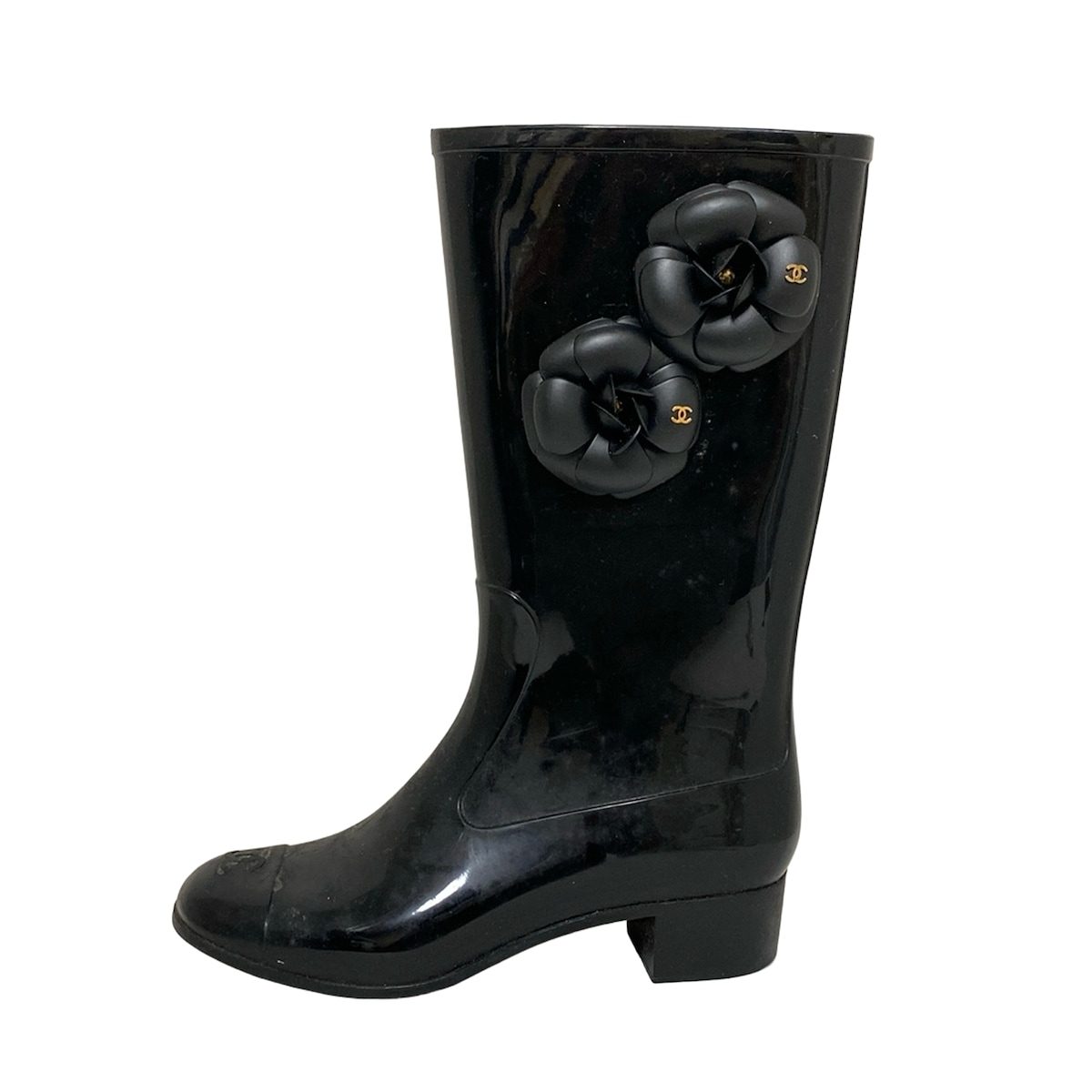楽天市場】【靴】CHANEL シャネル ココマーク レインブーツ 長靴