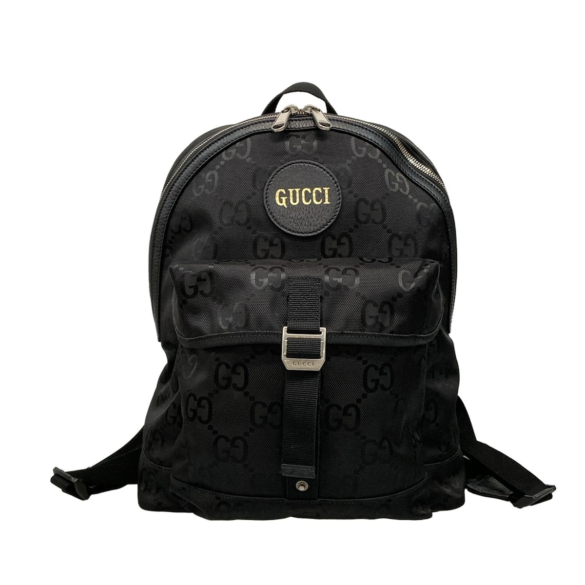 【中古】GUCCI(グッチ) オフ ザ グリッド バックパック リュックサック 黒 レザー