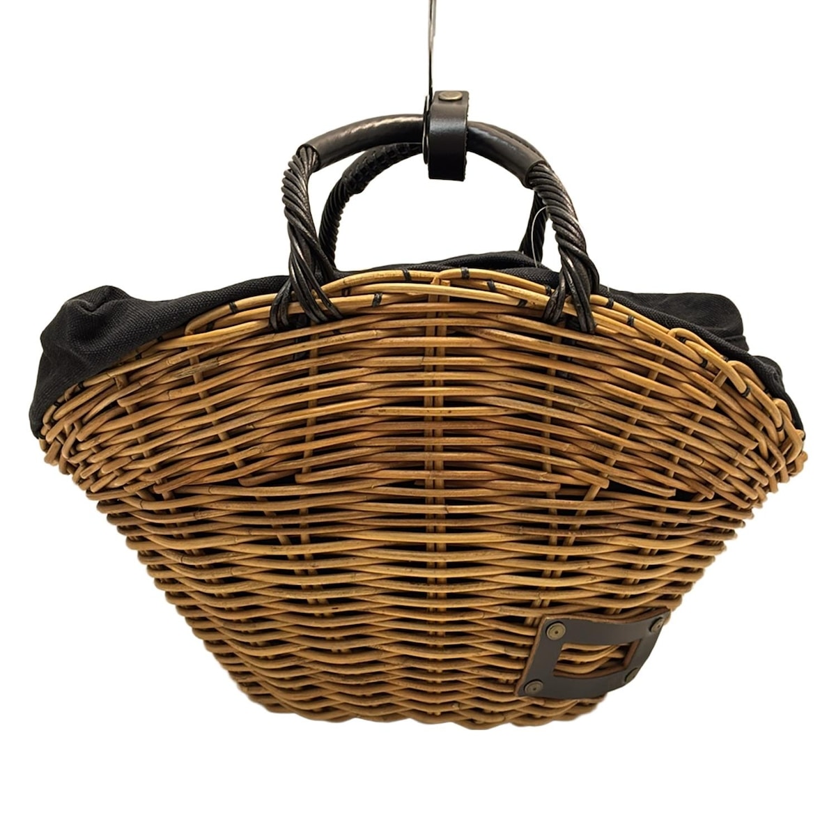 楽天市場】【エバゴス】ebagos 半月型 紅籐×キャンバス かご カゴ