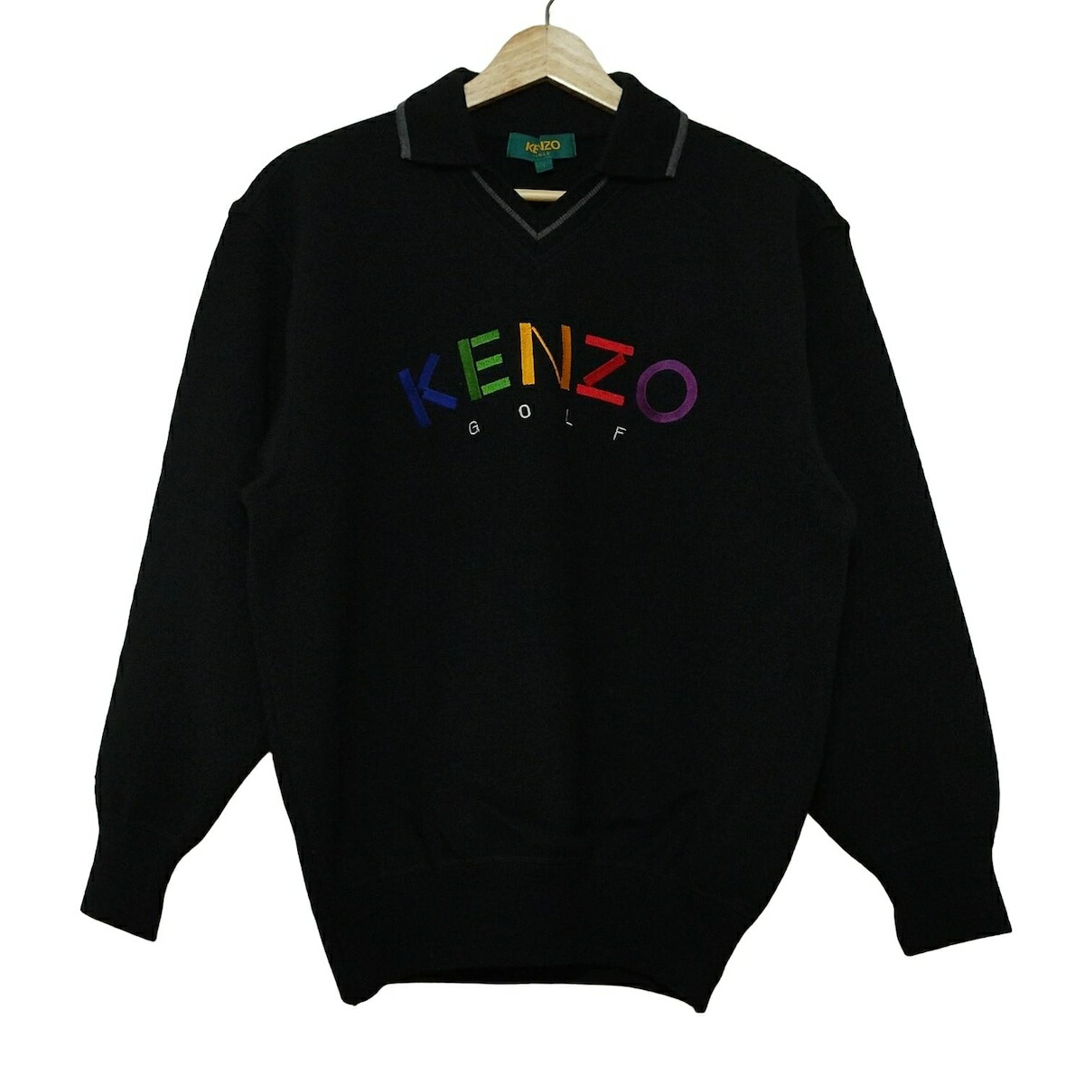 楽天市場】【中古】KENZO / ケンゾーGOLF OLD ロゴ長袖ニットセーター