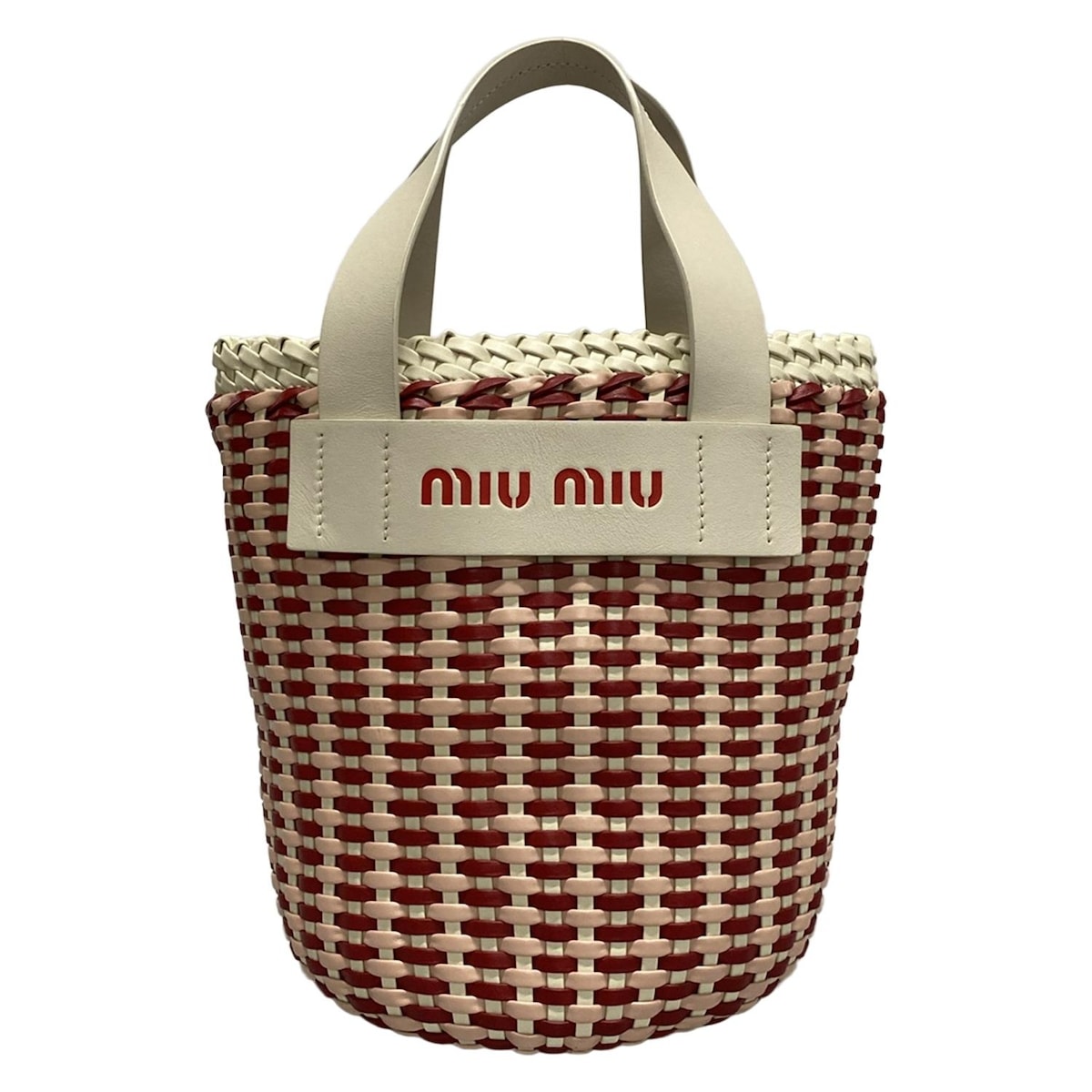 楽天市場】MIUMIU(ミュウミュウ) イントレッチオ バケットバッグ