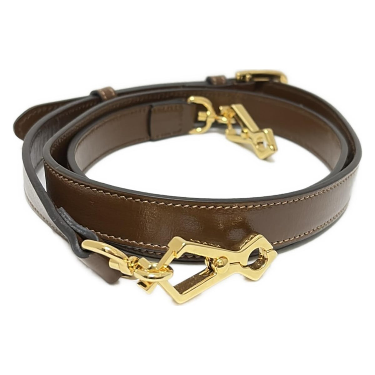 楽天市場】【美品☆】GUCCIショルダーストラップ ブラウン レザー 斜