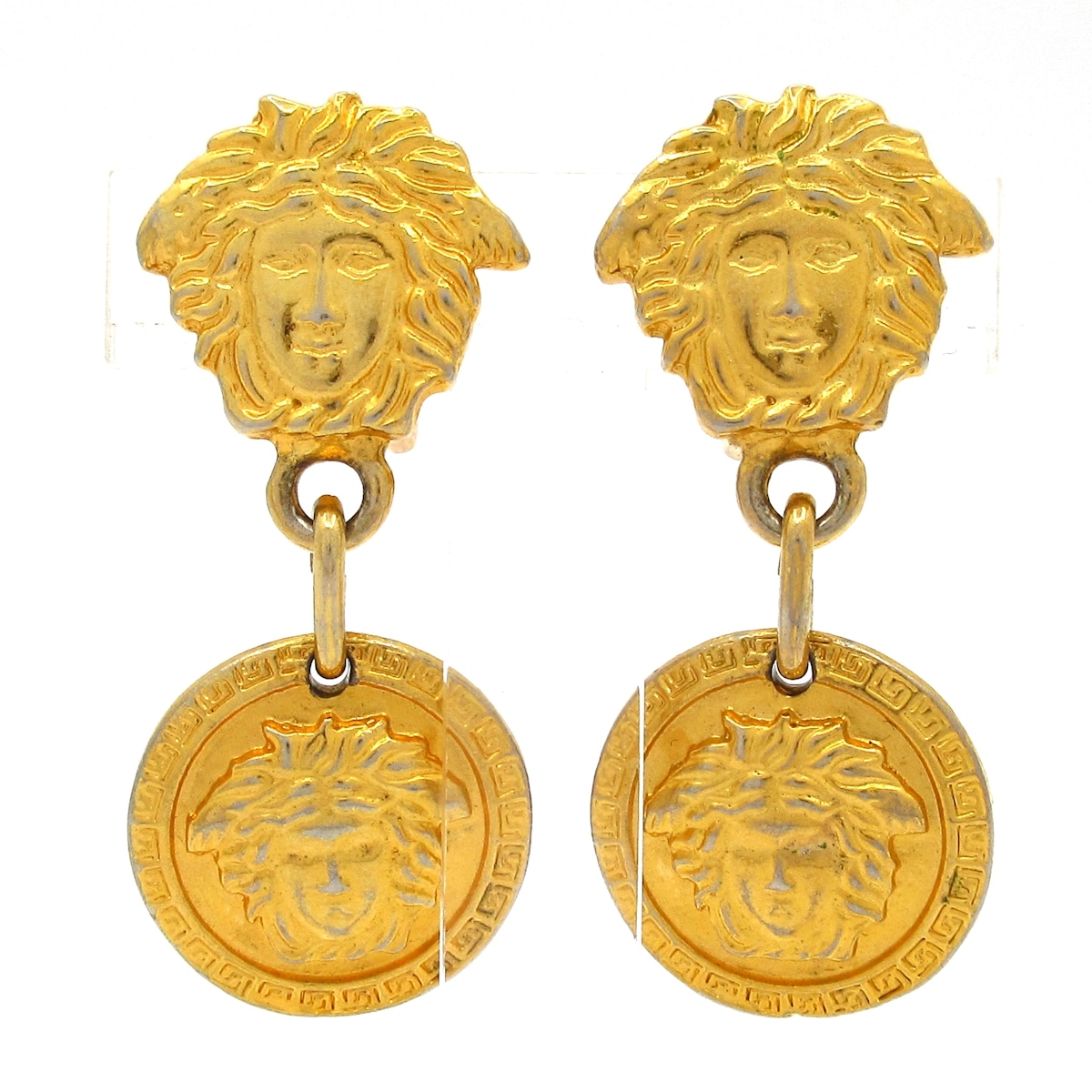 【中古】GIANNIVERSACE(ジャンニヴェルサーチ) イヤリング メデューサ ゴールド