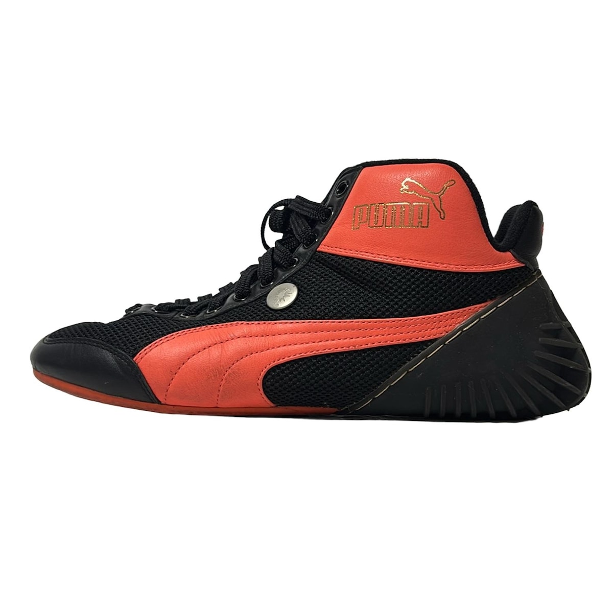 【新着】【中古】PUMA×MIHARAYASUHIRO(プーマ×ミハラヤスヒロ) スニーカー 黒×オレンジ レザー