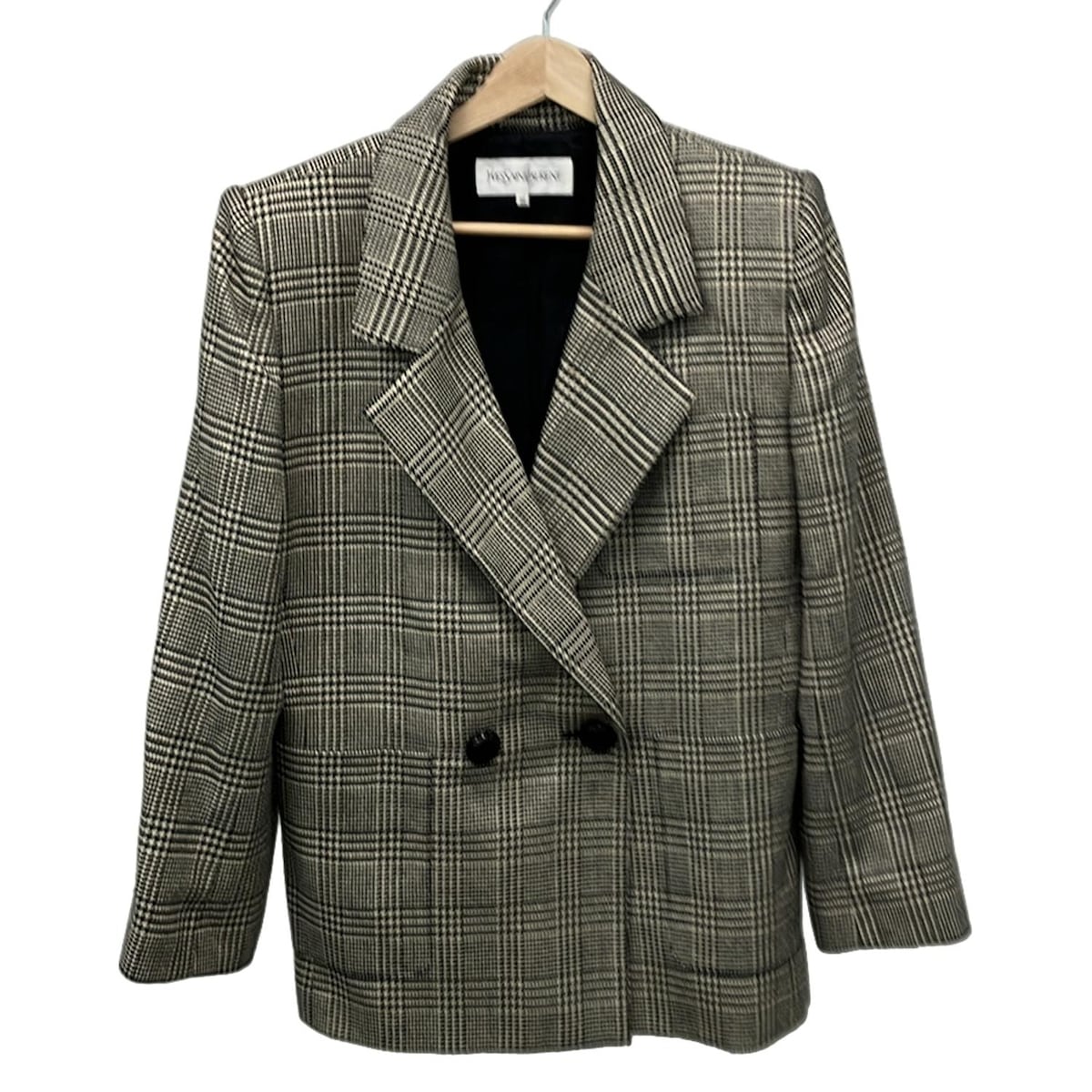 楽天市場】Yves Saint Laurent 90s CHECK FLEECE JACKET Size-L