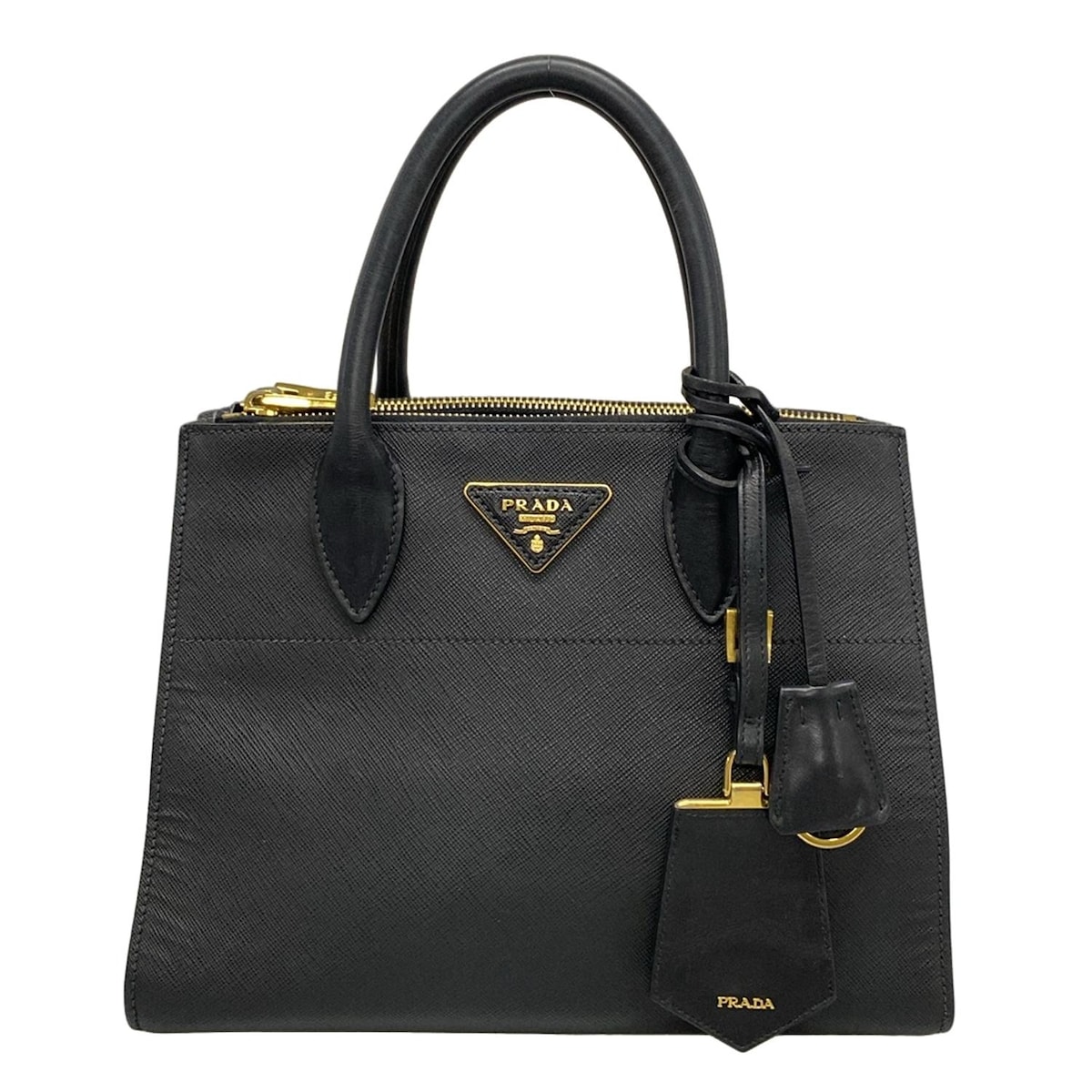 楽天市場】【中古】 プラダ PRADA トートバッグ レザー ブラウン