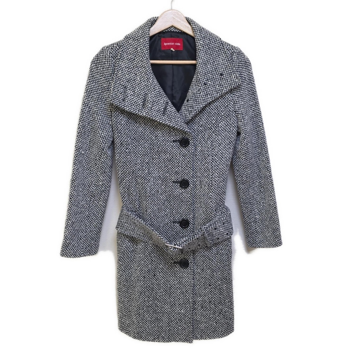 楽天市場】【中古】 アプワイザーリッシェ ノーカラーコート 27424890