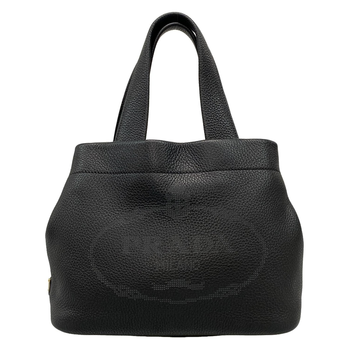 楽天市場】プラダ（PRADA）ロゴ型抜きレザートートバッグ ポーチ付き