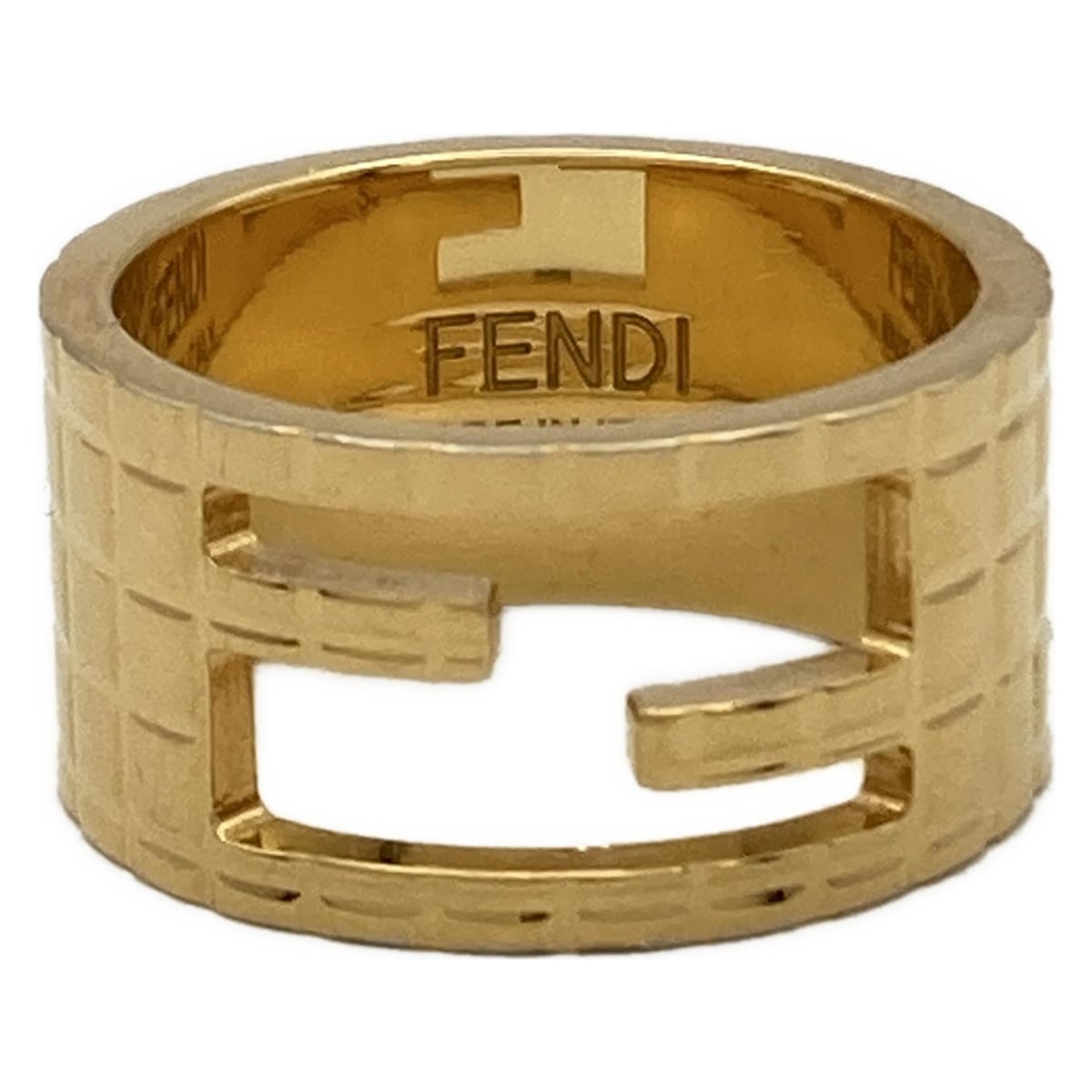 楽天市場】フェンディ FENDI リング・指輪 バゲット メタル ゴールド