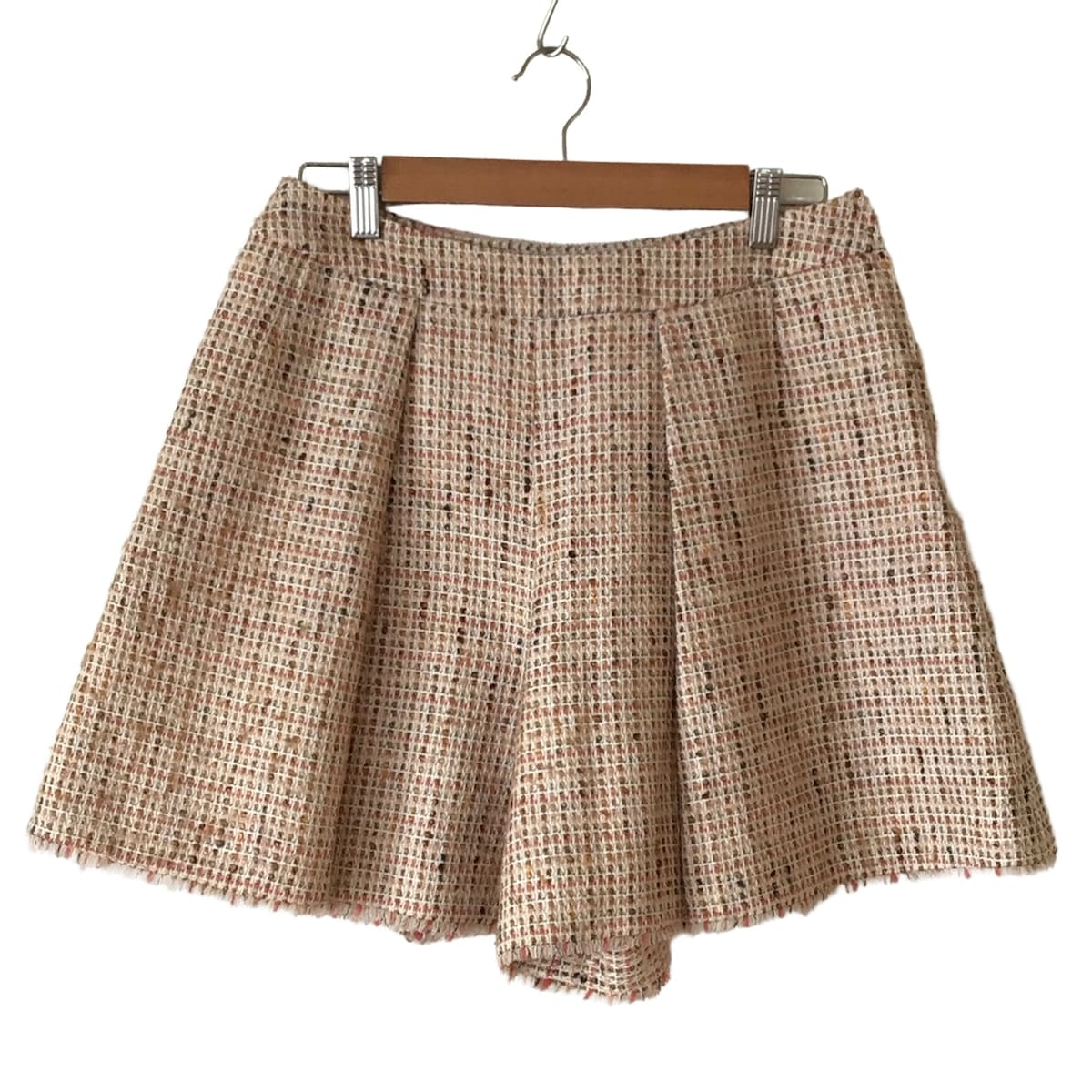 ルネ　ツイードショートパンツ　34 楽天市場】Rene ツイードショートパンツ ブラック×ピンクMIX 34