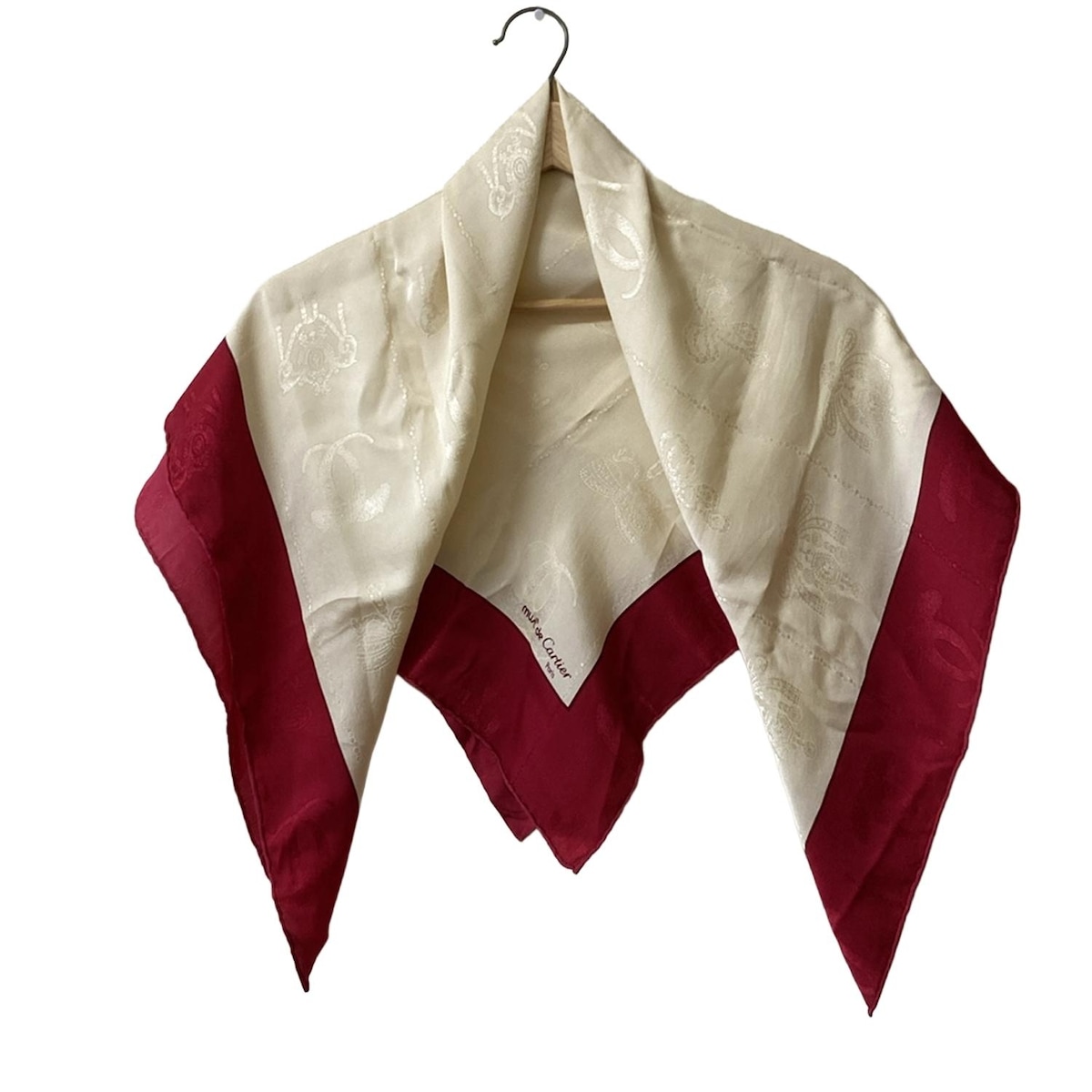 楽天市場】【中古】Cartier(カルティエ) スカーフ トリニティリング柄