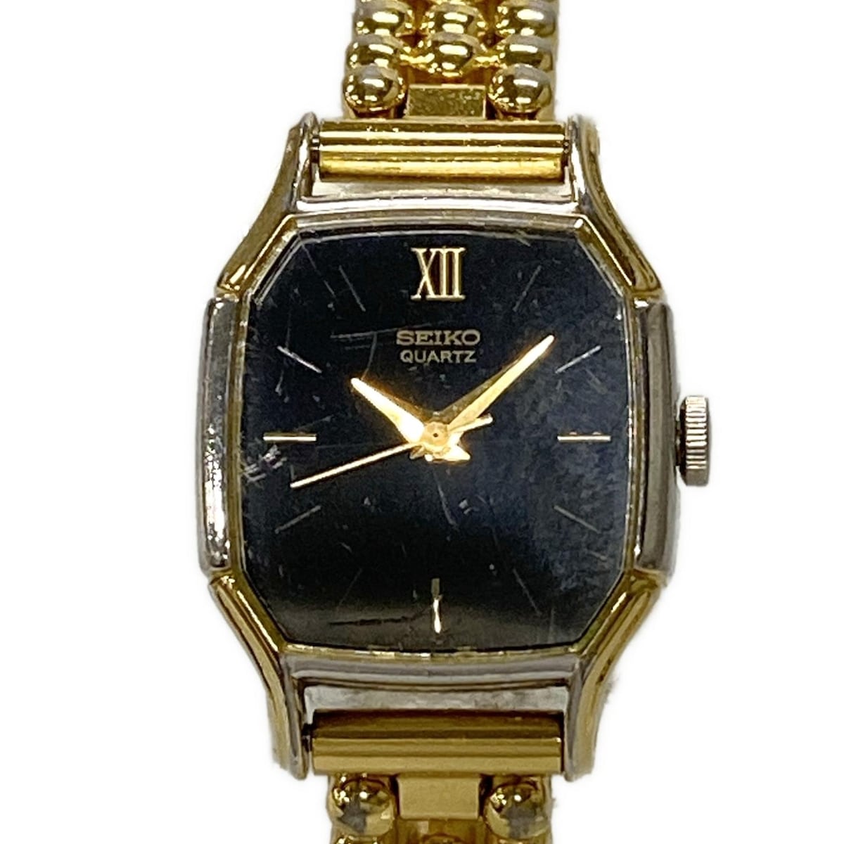 【美品】SEIKO 型番1320-5630 クォーツ 腕時計 コンビ　電池交換済 未使用 SEIKO LUCENT クォーツ 電池交換済 純正革ベルト 腕時計