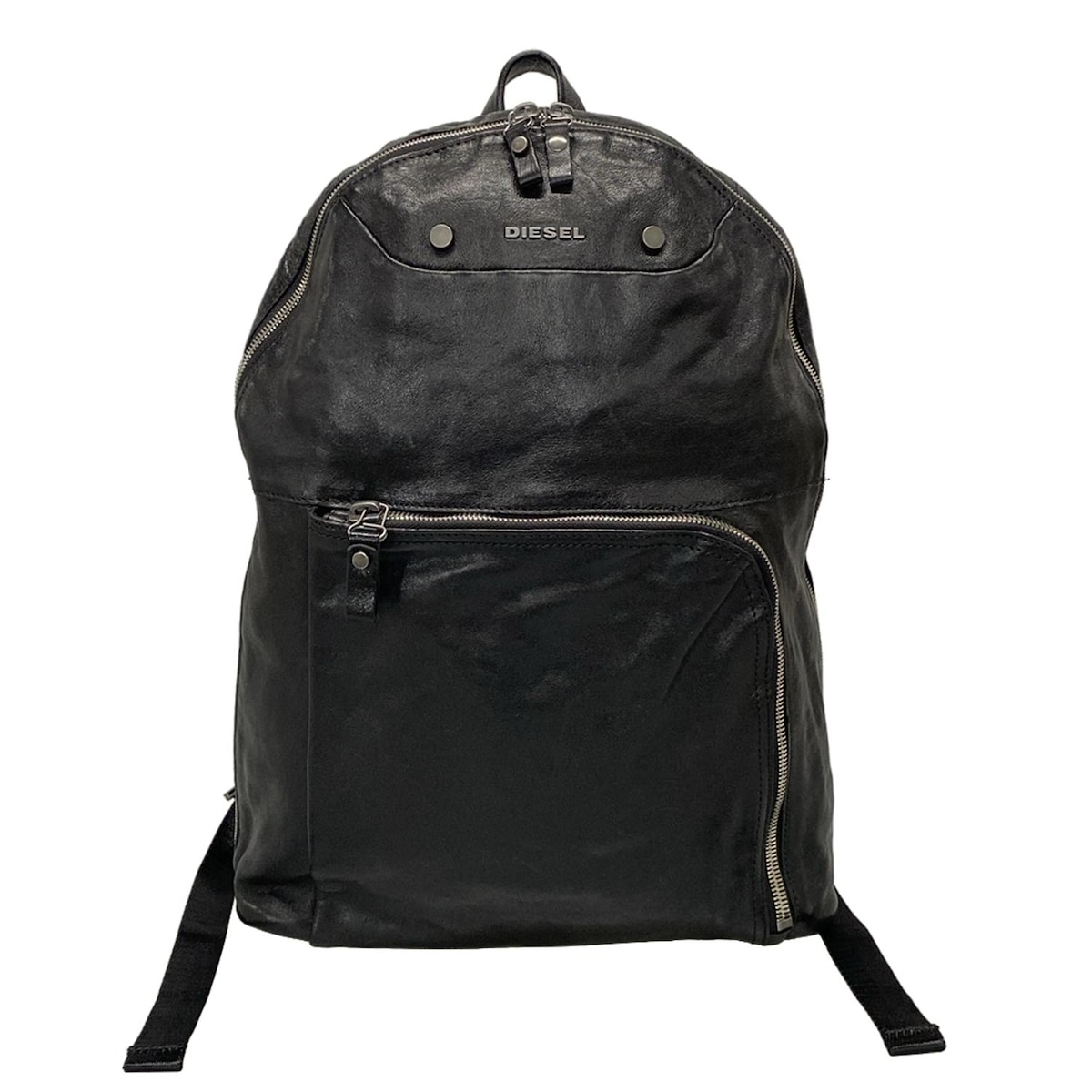 美品✨　DIESEL ディーゼル　ナイロン レザー リュックサック バックパック DIESEL ディーゼル リュック バッグ ナイロン×レザー ブラック