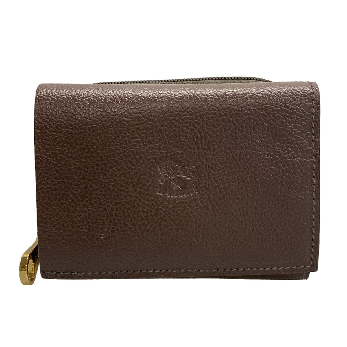 【中古】IL BISONTE(イルビゾンテ) 3つ折り財布 ダークブラウン レザー 15,981円