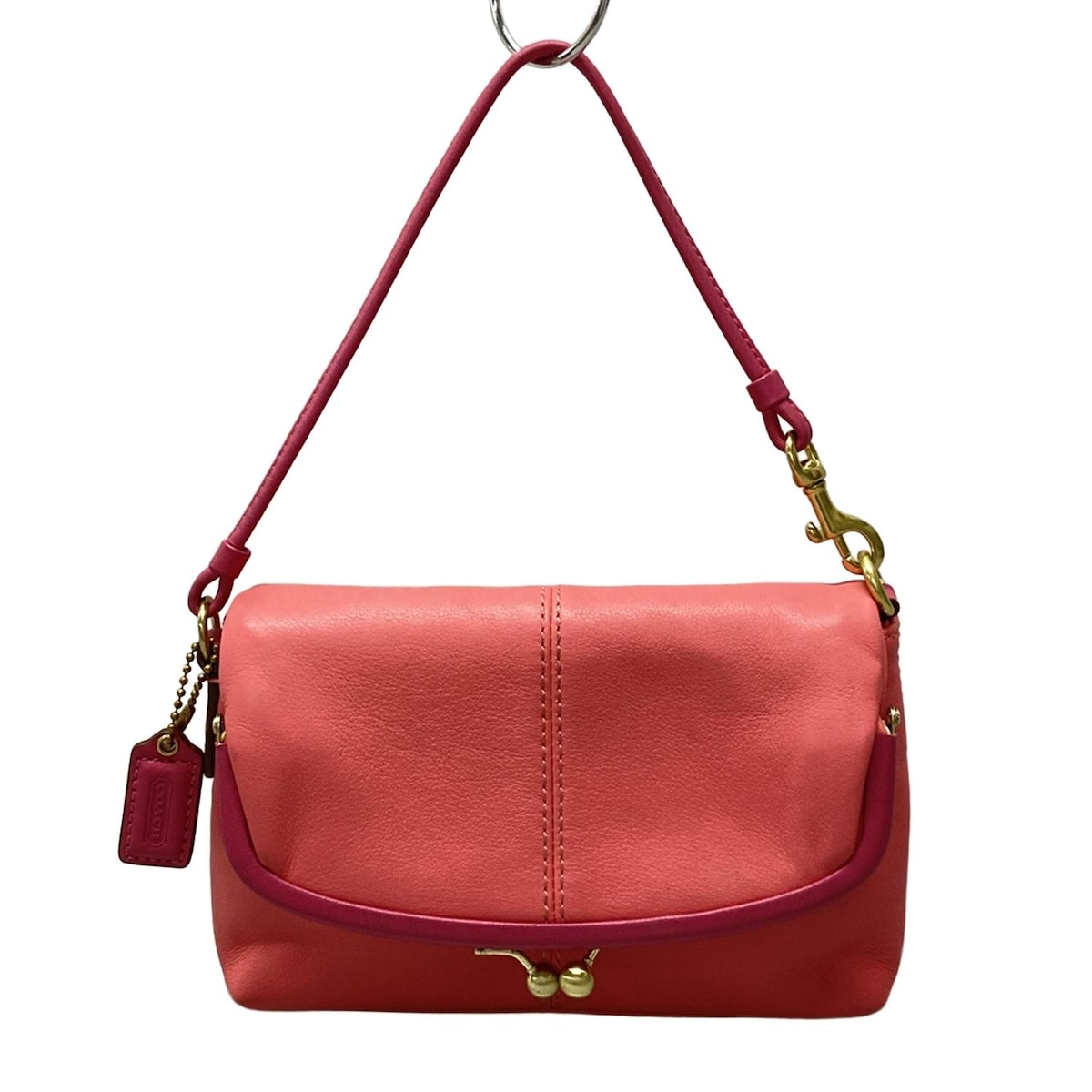 楽天市場】【バッグ】COACH コーチ ガマ口 がま口 ミニハンドバッグ