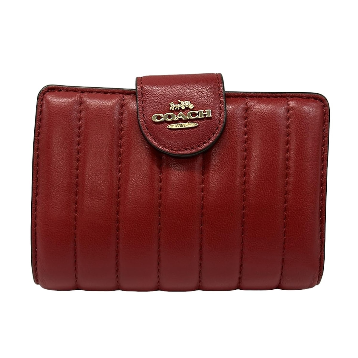 楽天市場】【中古】 美品 コーチ COACH 二つ折り 財布 馬車柄 ブラウン