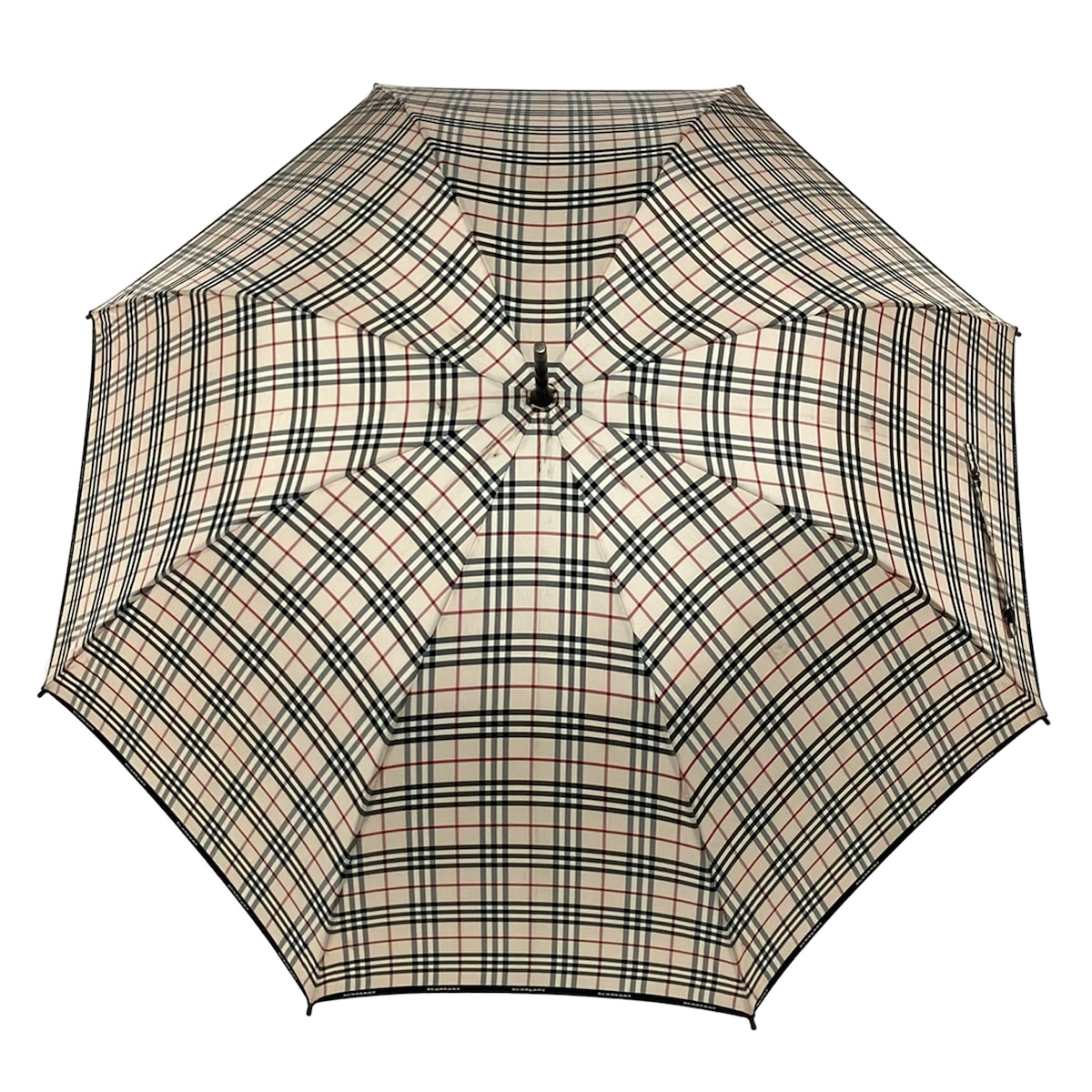 【新着】【中古】BURBERRY/Burberry(バーバリー) 傘 コウモリ傘 ベージュ×赤銅色