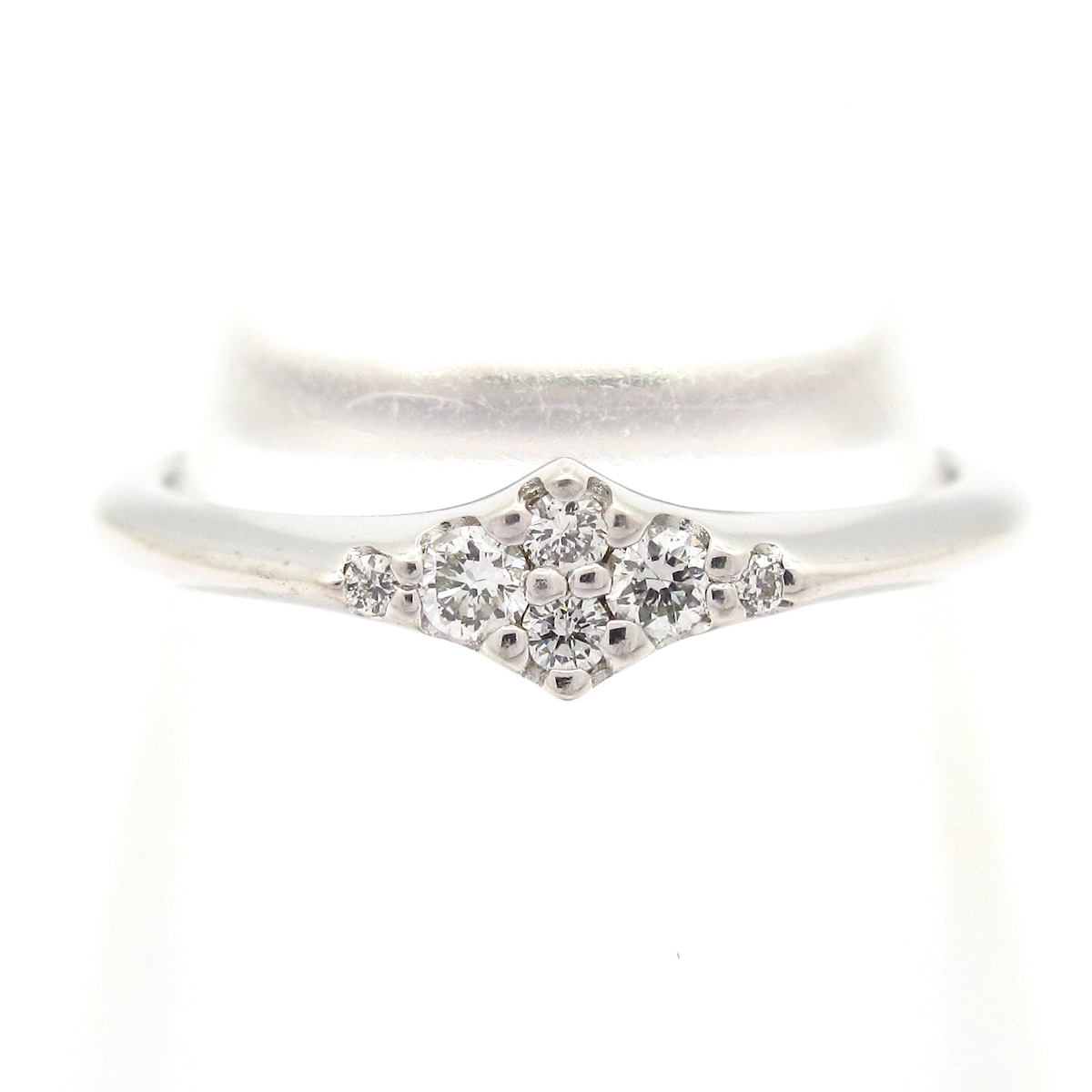 【新着】【中古】PonteVecchio(ポンテヴェキオ) リング ダイヤ0.08ct K18WG×ダイヤモンド