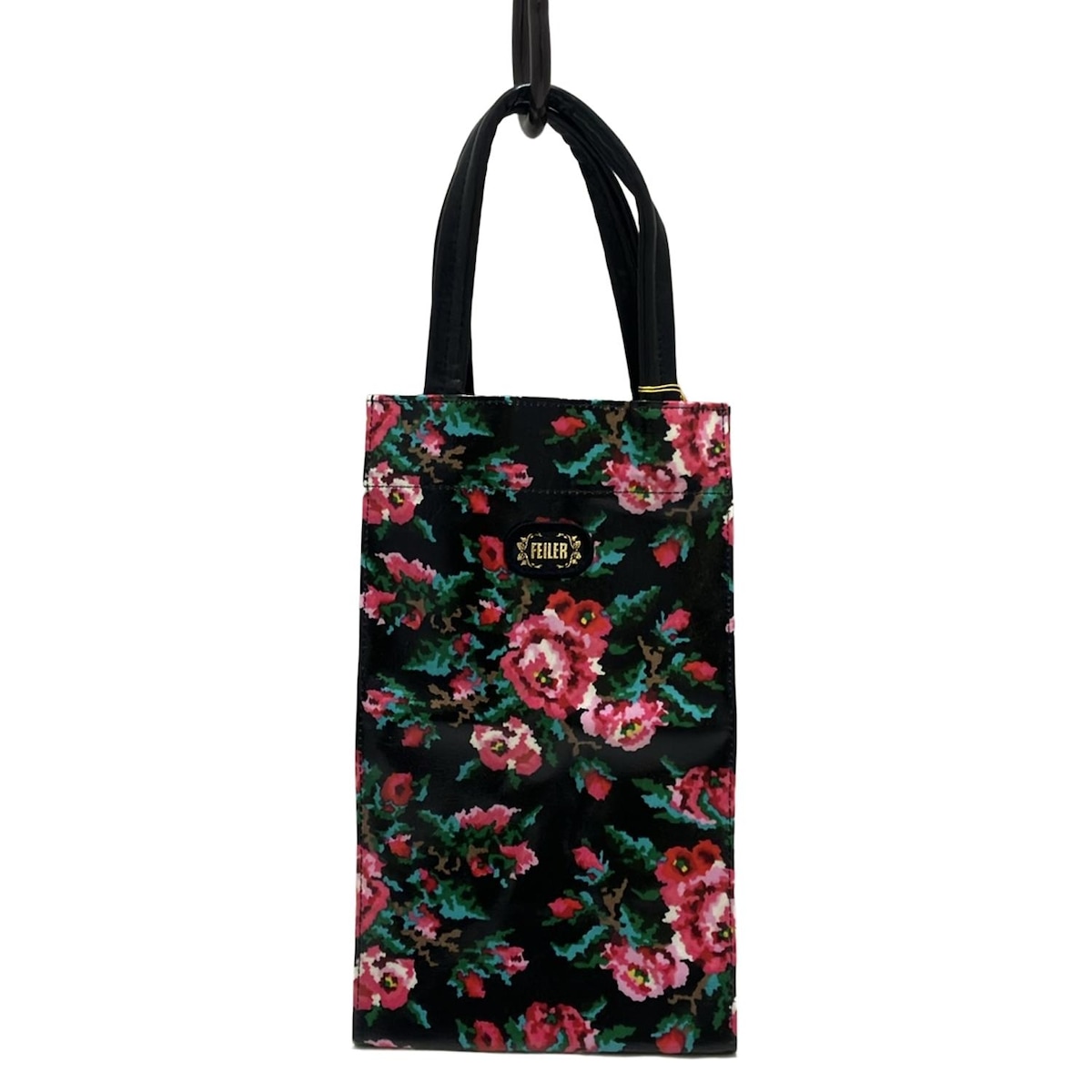 楽天市場】フェイラー Feiler トートバッグ PVC 黒 ブラック 花柄