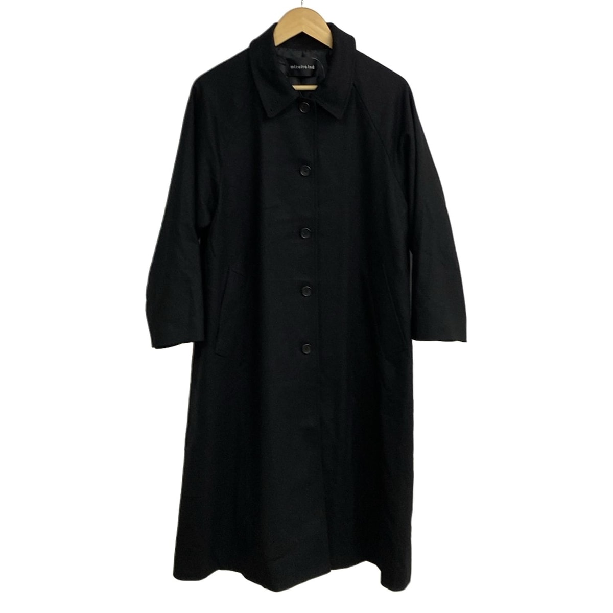 楽天市場】mizuiro ind ミズイロインド ウール 毛 混 ワイド ロング 襟