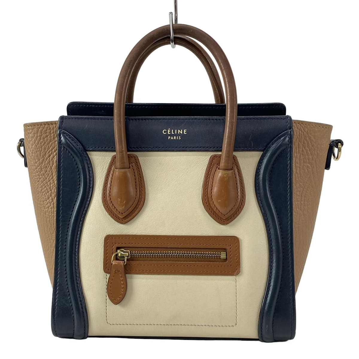 楽天市場】【中古】セリーヌ ラゲージ ナノショッパー レザー ブラック