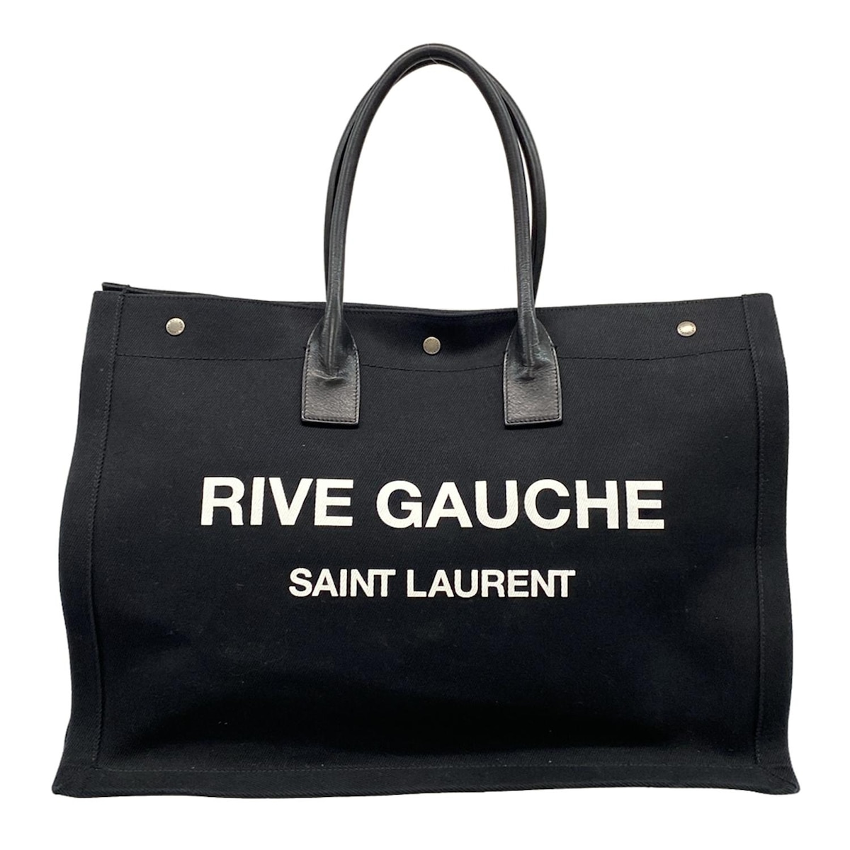 【新着】【中古】SAINT LAURENT PARIS(サンローランパリ) NOE サンローラン・リヴ・ゴーシュ トートバッグ トートバッグ 黒 レザー