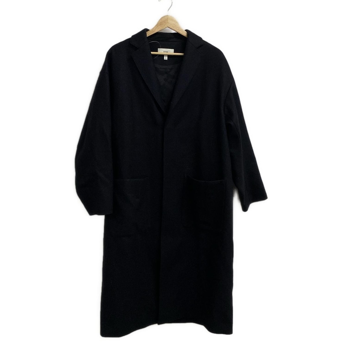 【中古】HYKE(山歩き) 厚地の外套 長袖/秋/冬 ダークネイビー