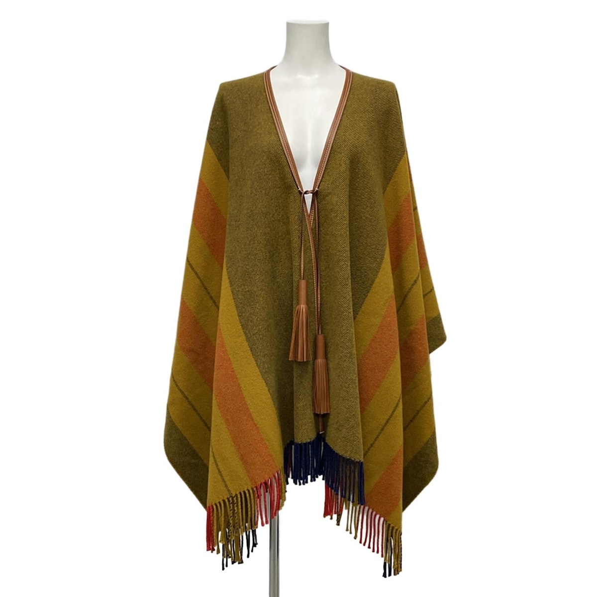 楽天市場】HERMES エルメス タッセル付ポンチョ ロカバール ムタード