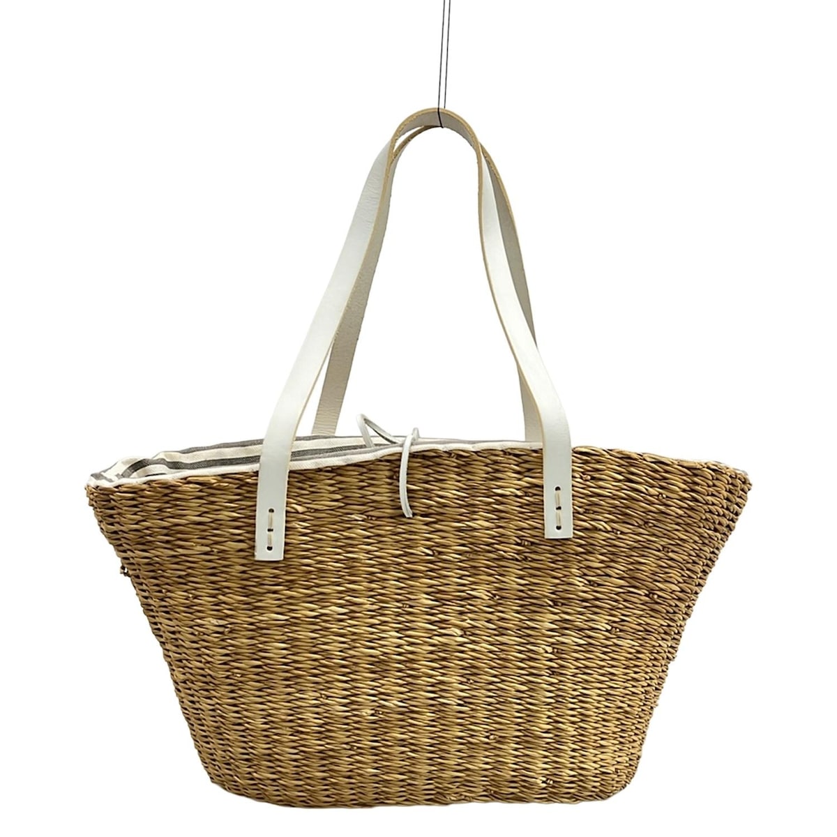 マニマリス MANIMARIS フリンジ付き かごバッグ 籠 ナチュラル 夏