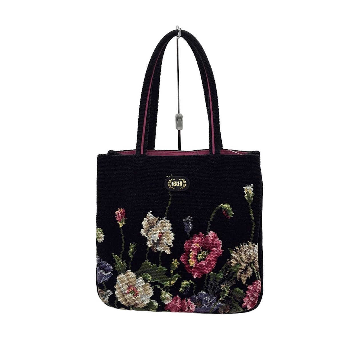 楽天市場】FEILER(フェイラー) フラワー 花柄 トートバッグ 黒