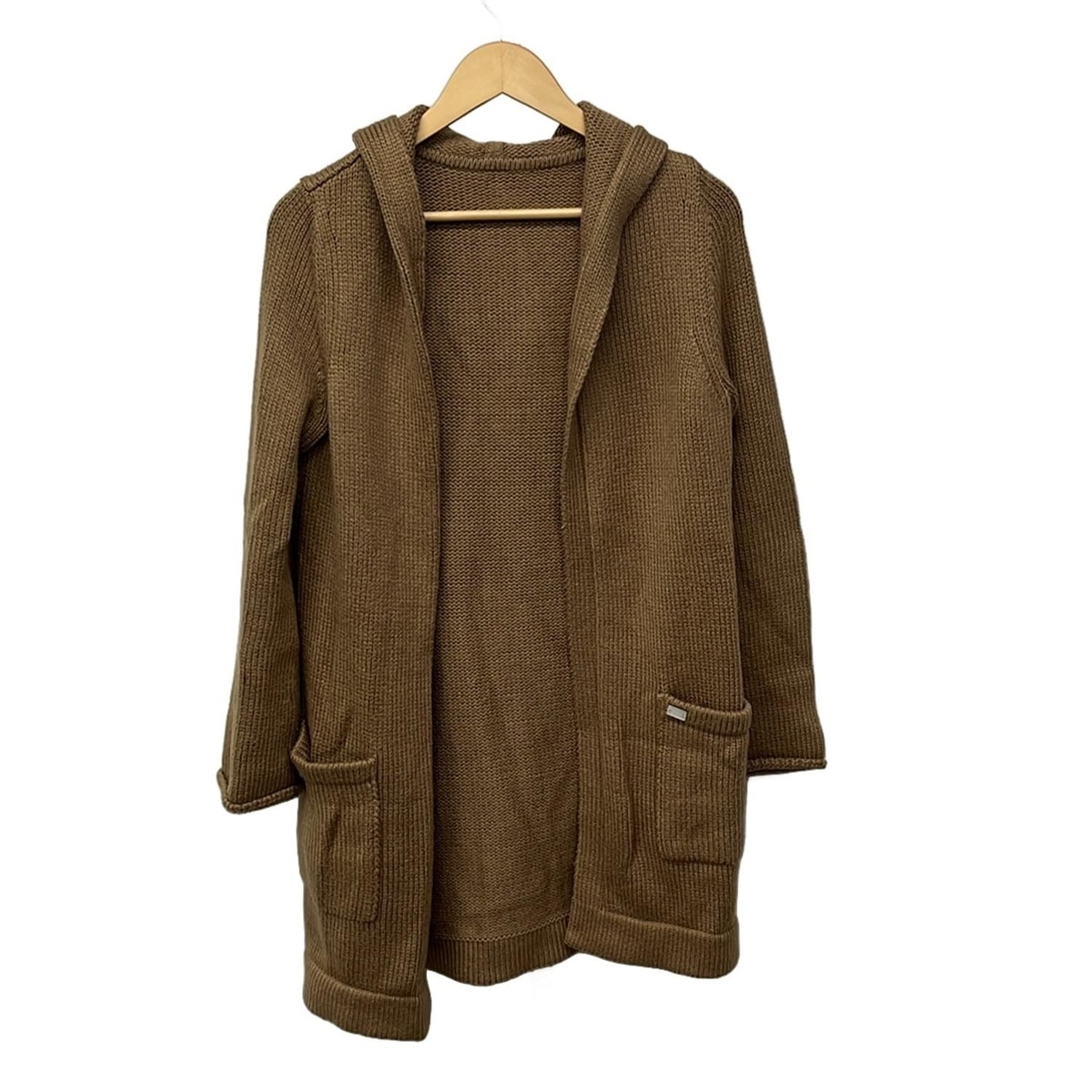 【中古】FOXEY(フォクシー) コート 長袖/ニット/春/秋 ブラウン