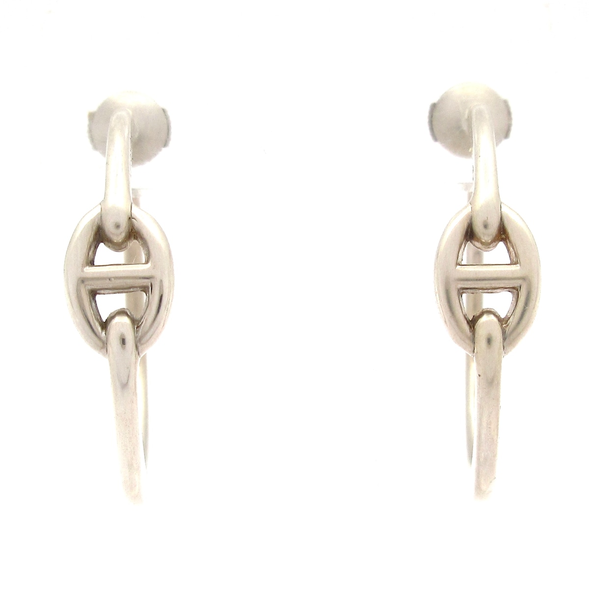 楽天市場】エルメス フープ ピアス シルバー シェーヌダンクル【美品