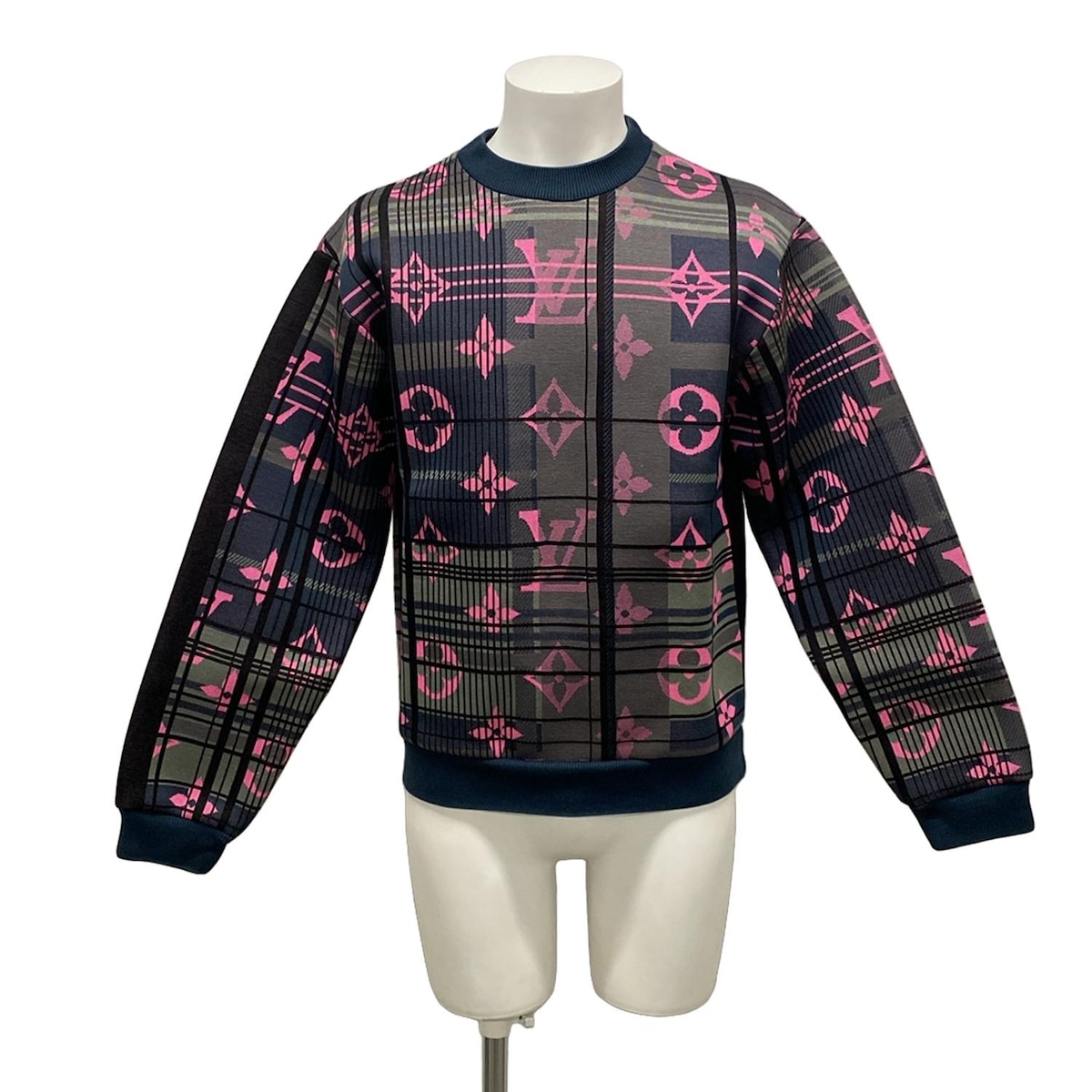美品 希少 XXLサイズ ルイヴィトン グラデーションモノグラムスウェット Louis Vuitton モノグラム トレーナー グラデーションがお洒落♪男女