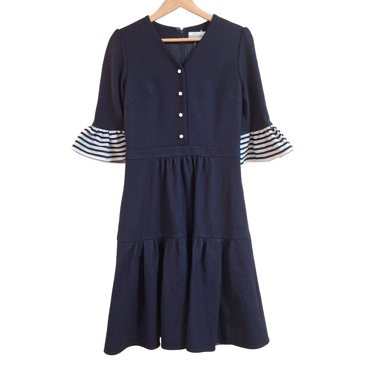 BORDERS at BALCONY 半袖シャツワンピース 38 BORDERS at BALCONY