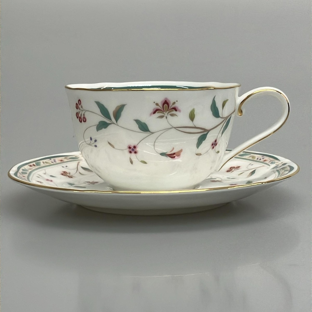 ノリタケ☆Noritake☆HANA RINSU☆カップ＆ソーサー☆ペア☆Y6578C 