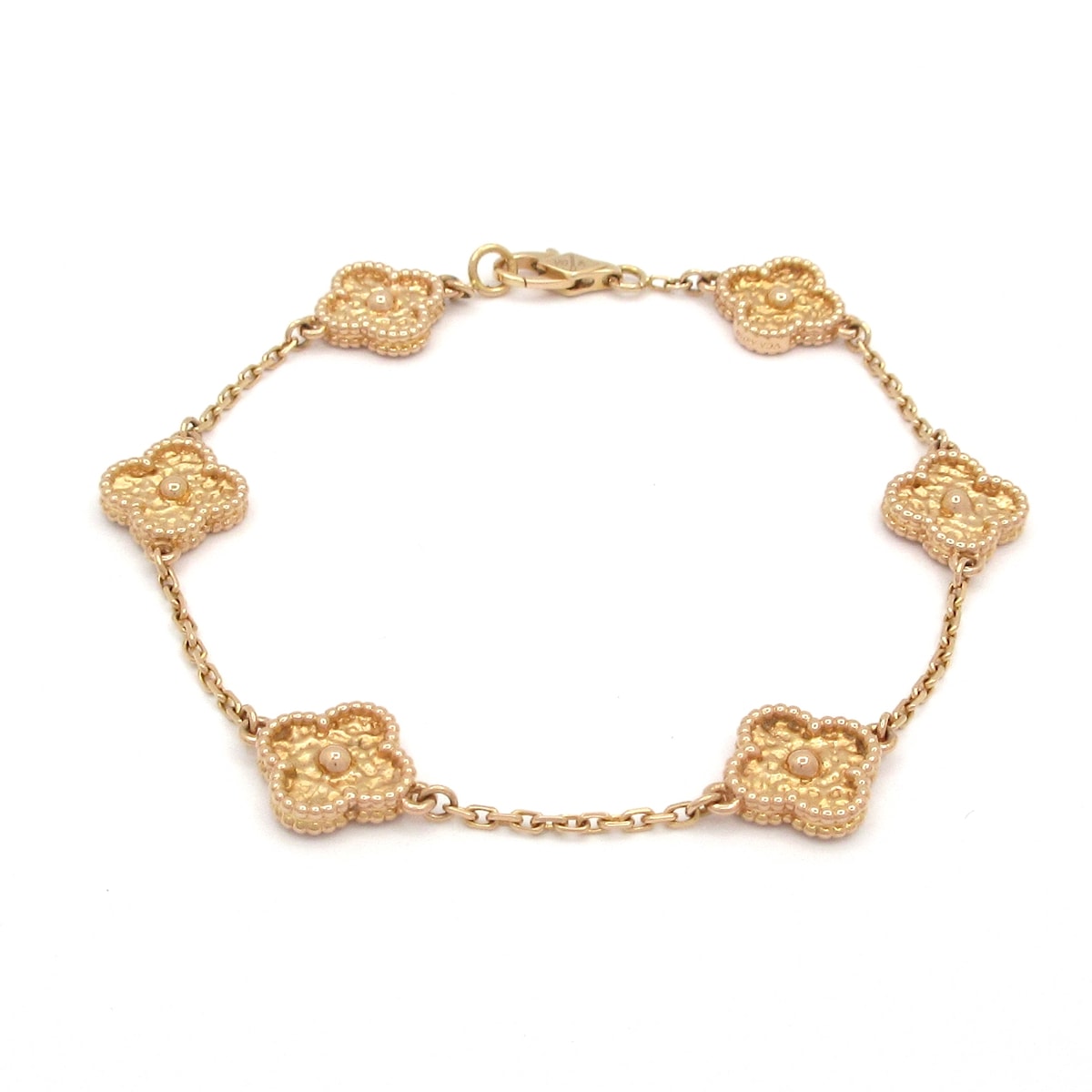 【新着】【中古】Van Cleef & Arpels(ヴァンクリーフ&アーペル) スウィートアルハンブラ ブレスレット 6モチーフ K18PG