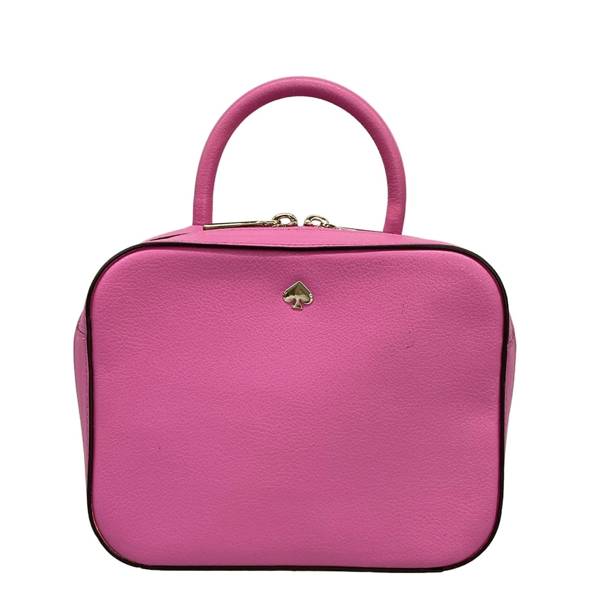 【中古】Kate spade(ケイトスペード) マディ いの一番 手持ち部分 写真機御徒面子 ハンドバック サクラ色 なめし革