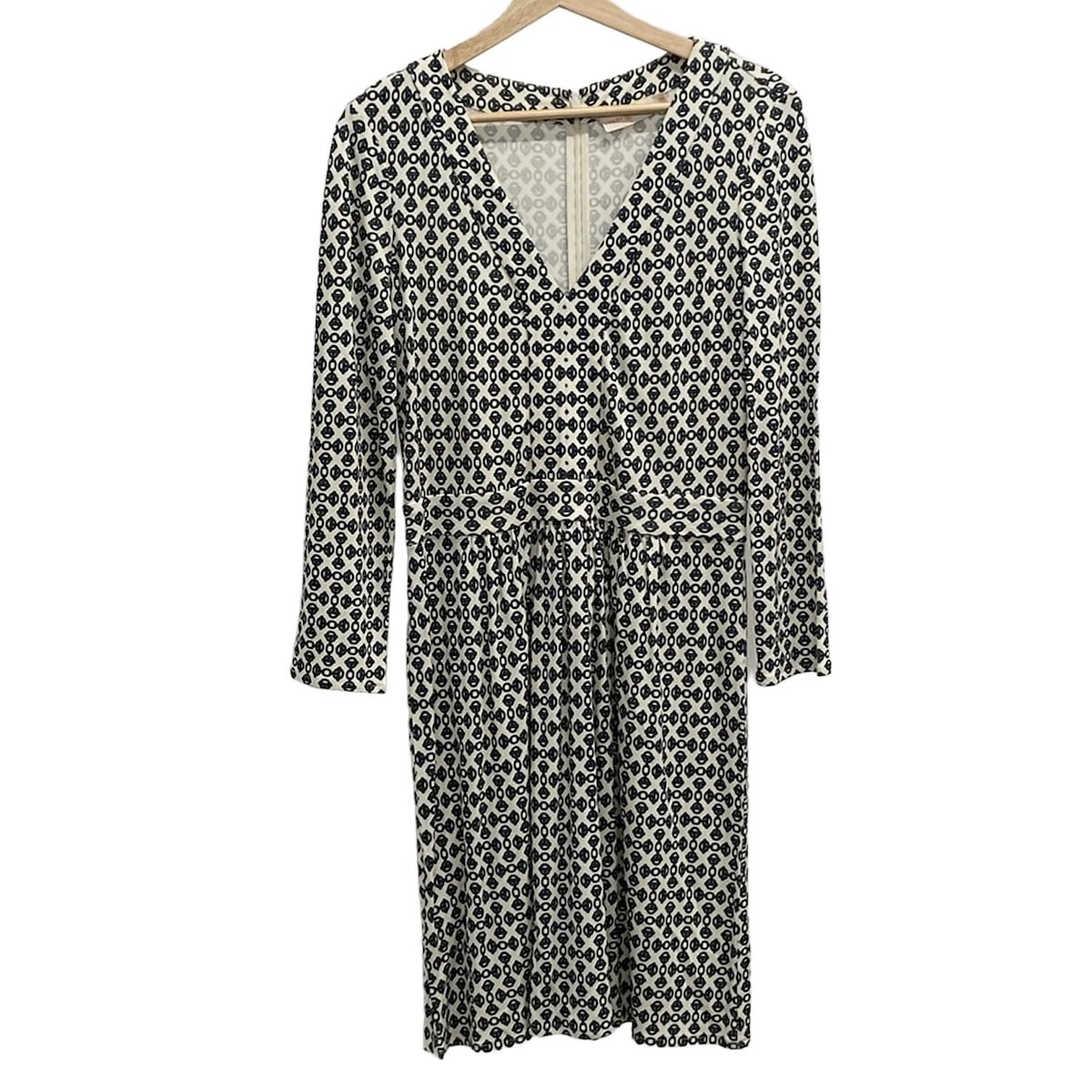 極美品 TORYBURCH*トリーバーチ シルク100%　総柄ワンピース ロング 美品】TORY BURCH トリーバーチ シルク 総柄ワンピース - メルカリ