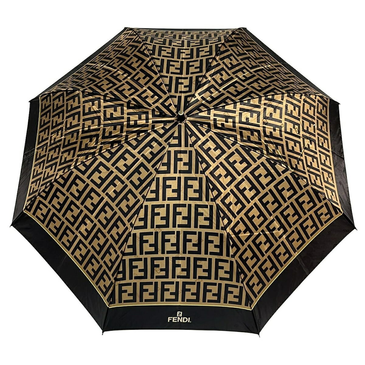 FENDI ズッカ柄 長傘 ブラウン　ムーンバット製　雨傘 FENDI フェンディ ズッカ柄 長傘 ブラウン イタリア製 - メルカリ