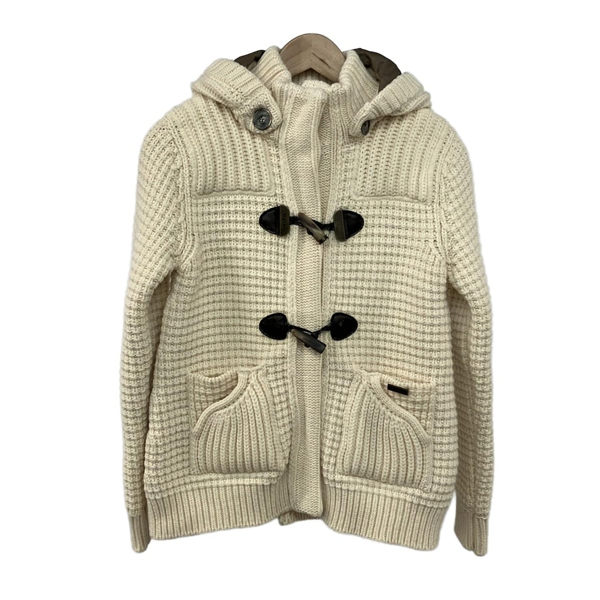 Bark バーク　ニットダッフル 楽天市場】BARK バーク ニットダッフルコート ブラック XS 【中古