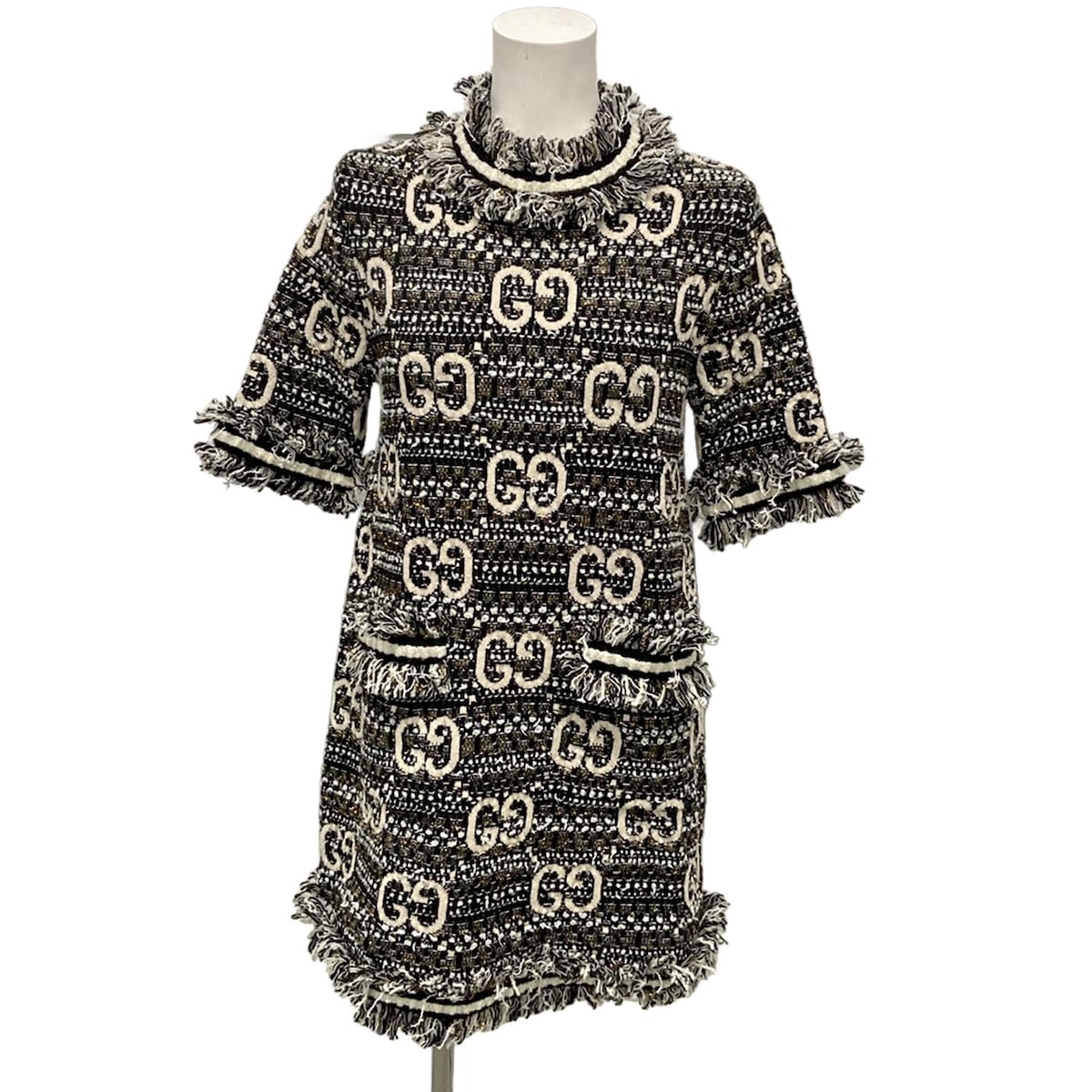 楽天市場】【グッチ】Gucci 19SS GG ツイード シェリーライン GGボタン