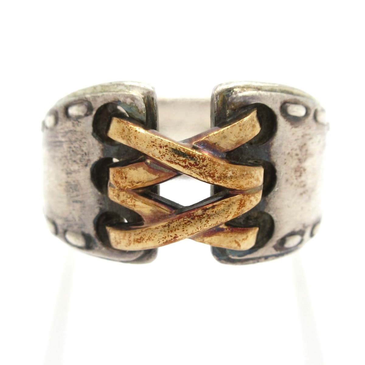 楽天市場】HERMES エルメス メキシコチェーンリング 2連チェーン