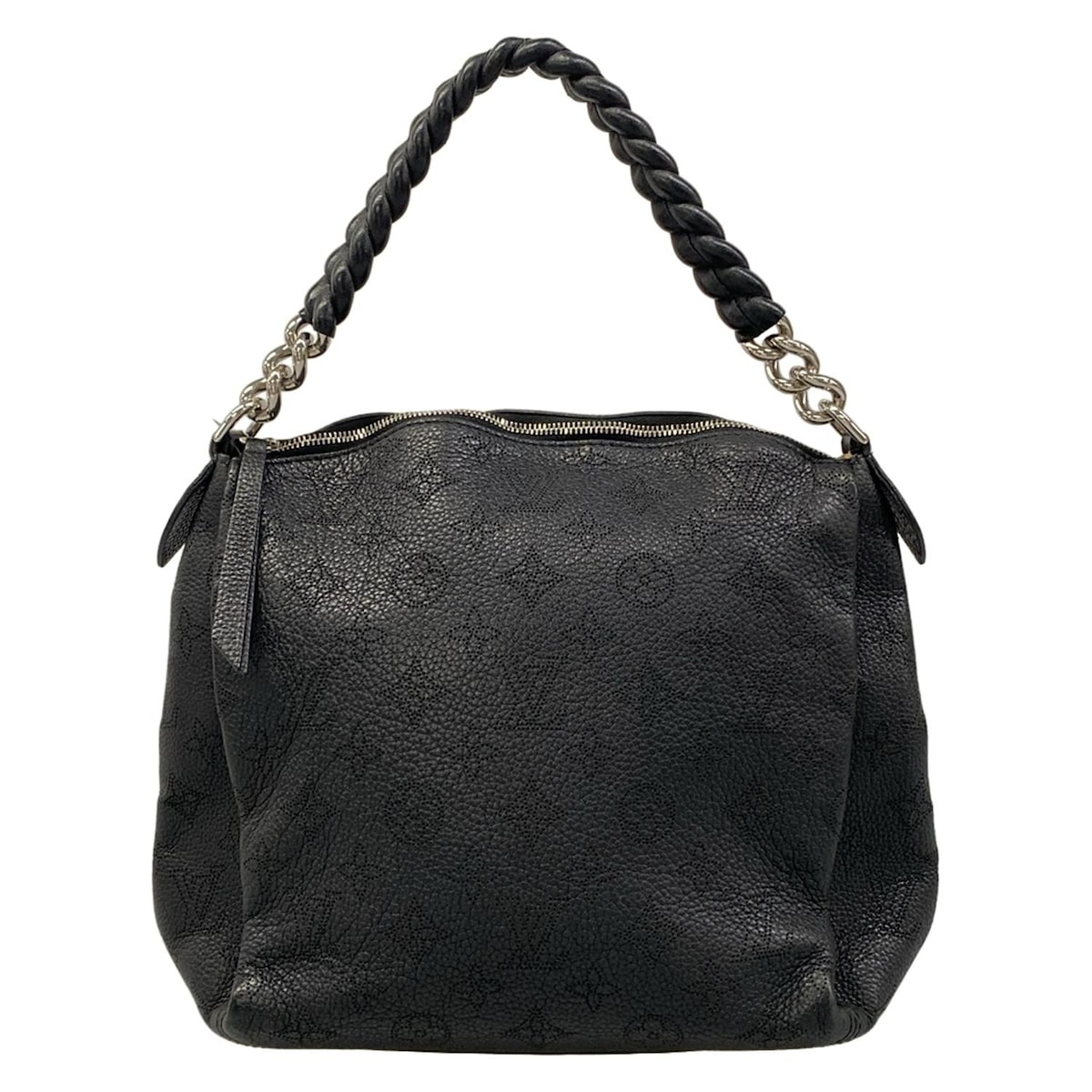 【中古】LOUIS VUITTON(ルイヴィトン) バビロンチェーンBB ハンドバッグ ノワール レザー