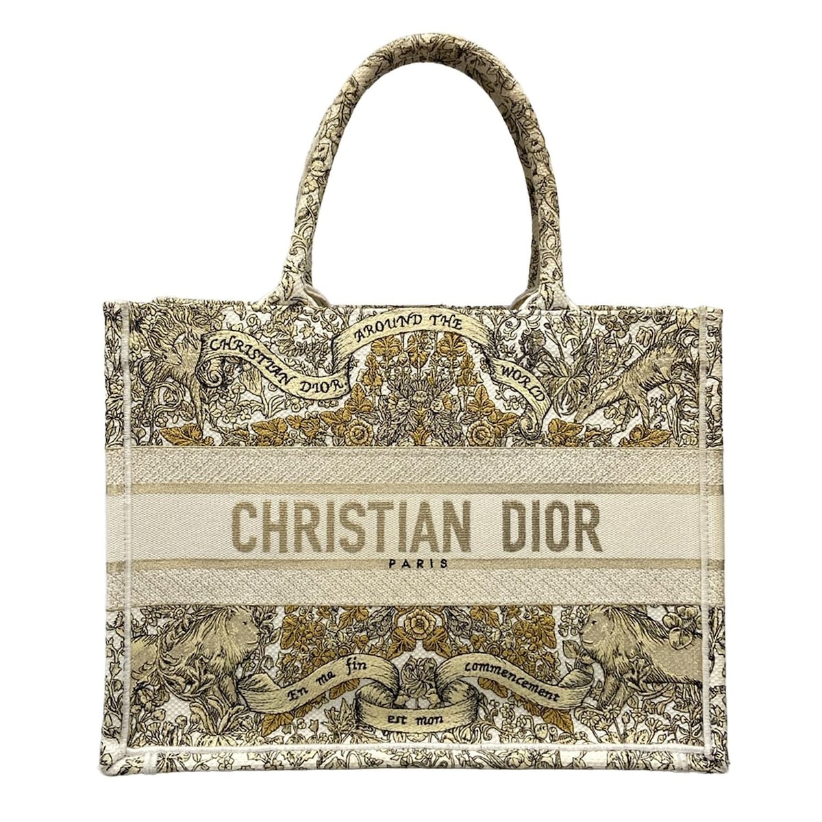 楽天市場】【中古】 Dior （ディオール） ブックトート ミディアム