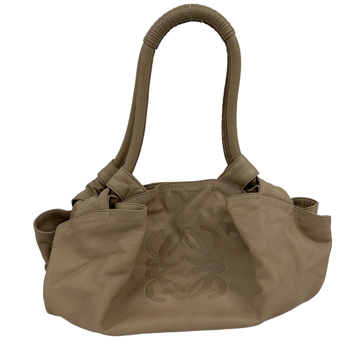 中古  ロエベ LOEWE 2007年限定 ナッパアイレ ロープ ハンドバッグ レディース アナグラム レザー 革 キャンバス HANDBAG ブラウン クリーム スタッズ 楽天市場】【中古】ロエベ LOEWE 2007年限定 ナッパアイレ ロープ