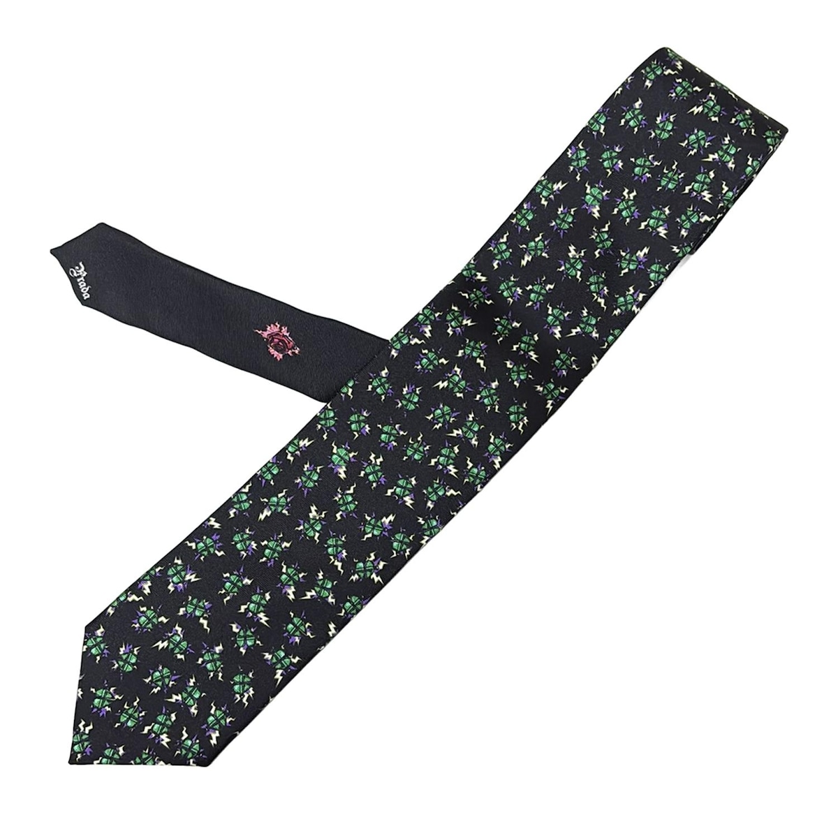 楽天市場】【アパレル】PRADA プラダ ネクタイ ドット柄 水玉 シルク