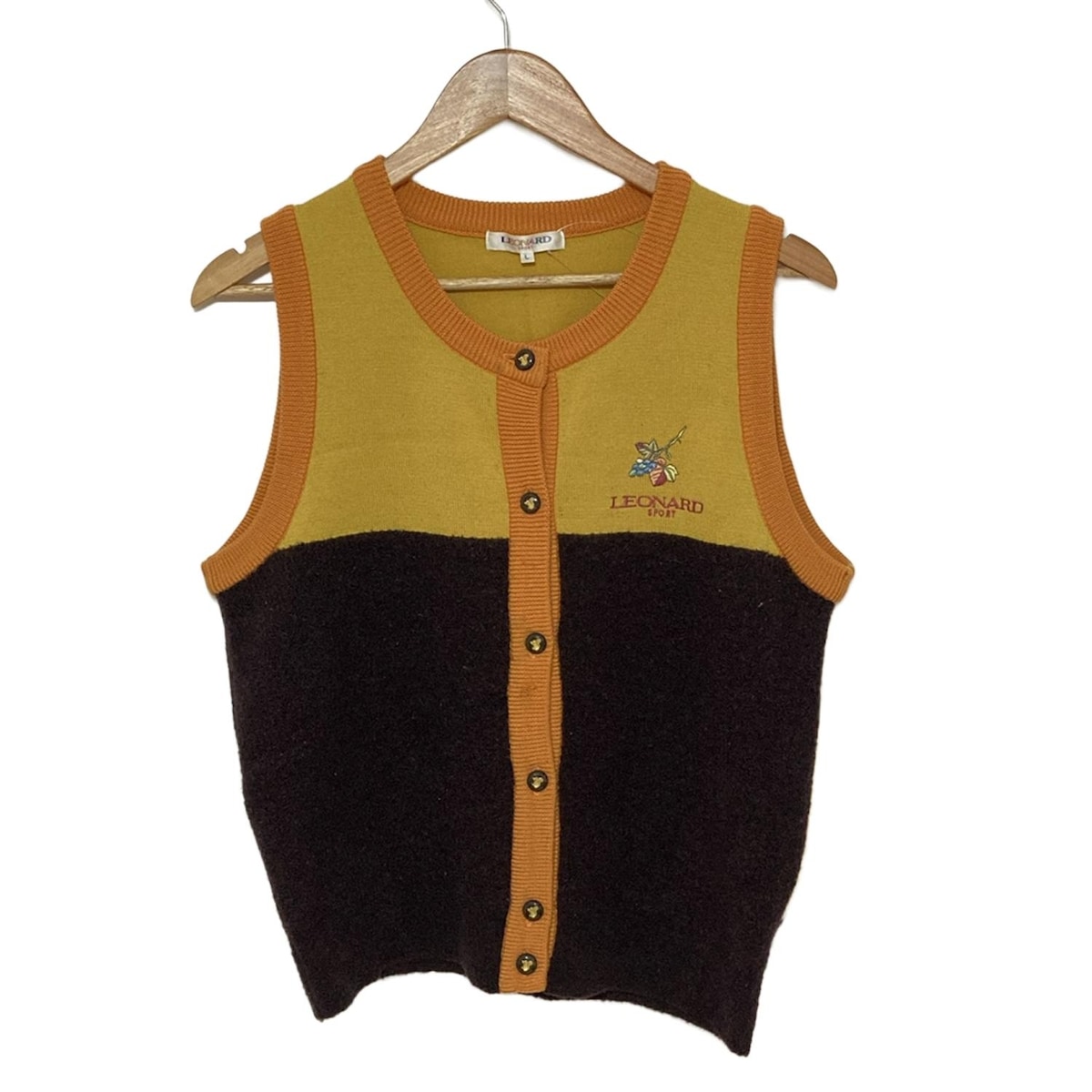 美品 LEONARD SPORT レオナールスポーツ リバーシブル ベスト L 楽天市場】【新着】【中古】LEONARD SPORT(レオナールスポーツ) ベスト